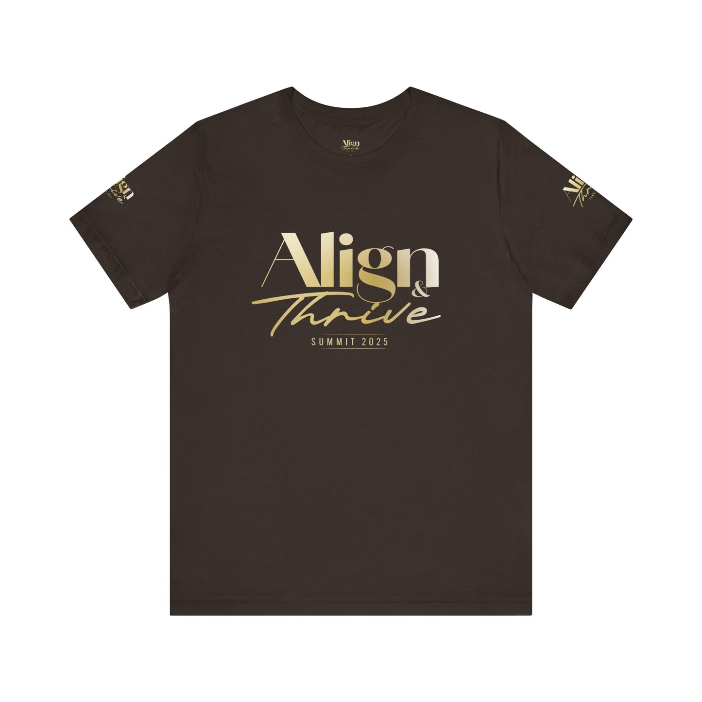 Unisex Motivational Tee - Align & Thrive | Inspirational Shirt for Fitness, Mental Health, Self-Care, Gift for Her, Casual Wear
