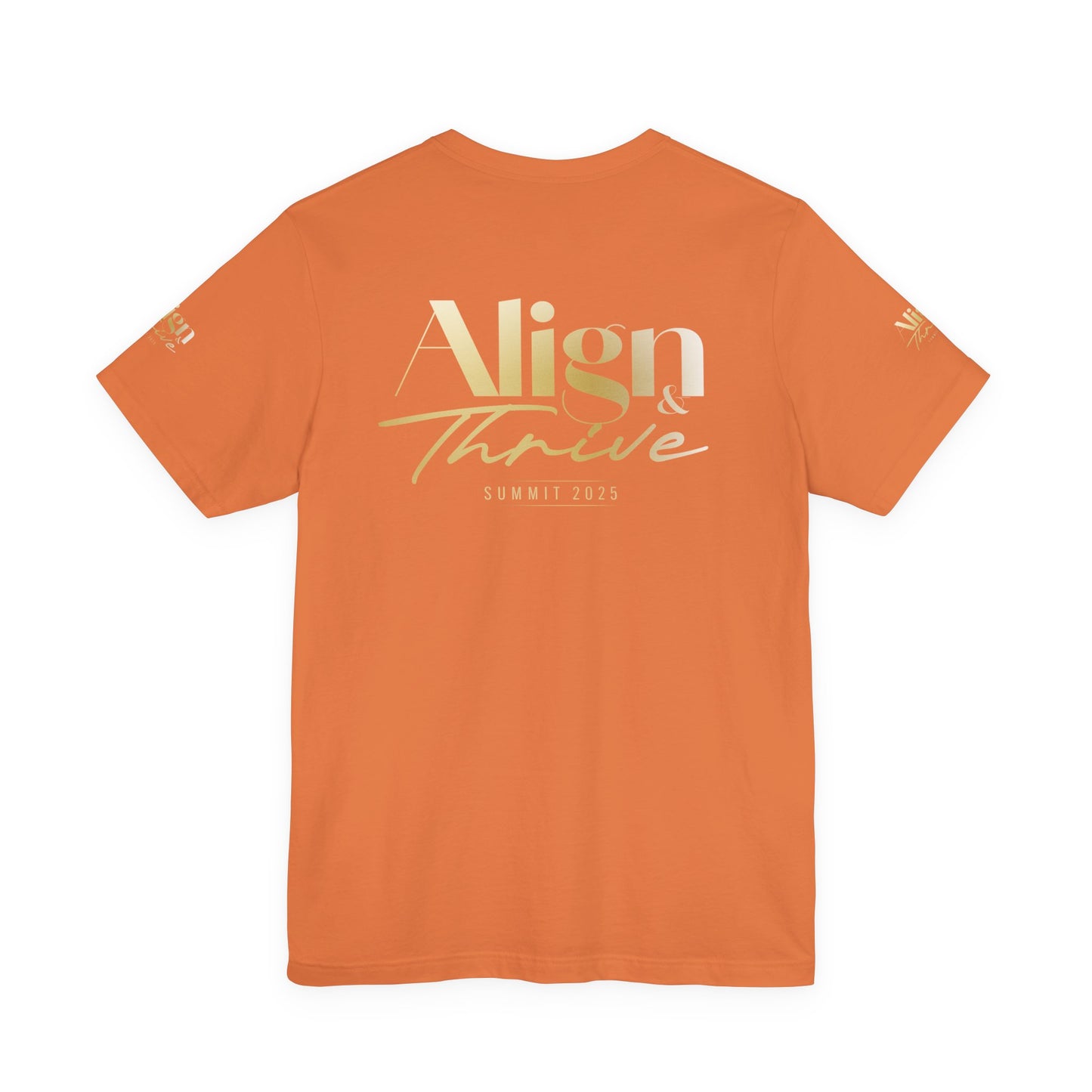 Unisex Motivational Tee - Align & Thrive | Inspirational Shirt for Fitness, Mental Health, Self-Care, Gift for Her, Casual Wear