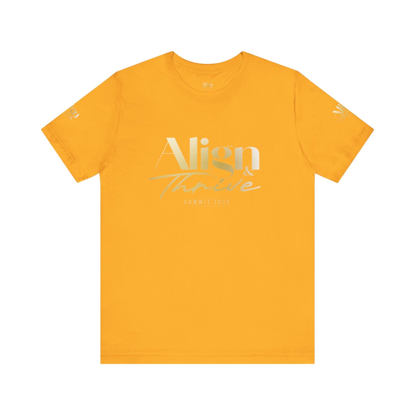 Unisex Motivational Tee - Align & Thrive | Inspirational Shirt for Fitness, Mental Health, Self-Care, Gift for Her, Casual Wear