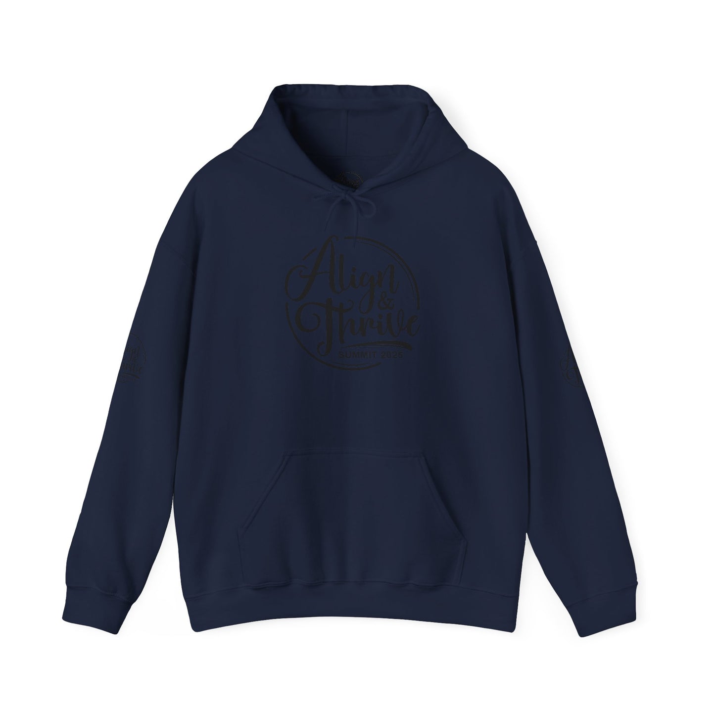 Align & Thrive Unisex Hooded Sweatshirt for Self-Care, Wellness Events, Motivational Gift, Cozy Lifestyle