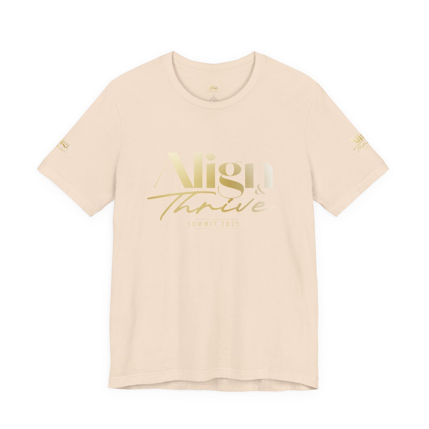Unisex Motivational Tee - Align & Thrive | Inspirational Shirt for Fitness, Mental Health, Self-Care, Gift for Her, Casual Wear