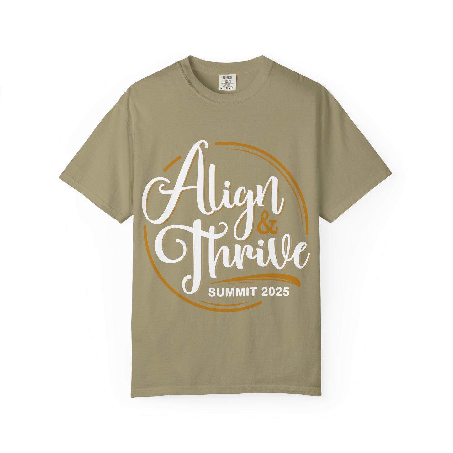 Align & Thrive Unisex T-shirt, Motivational Tee, Summit 2025 Shirt, Inspirational Apparel, Relaxed Fit Shirt