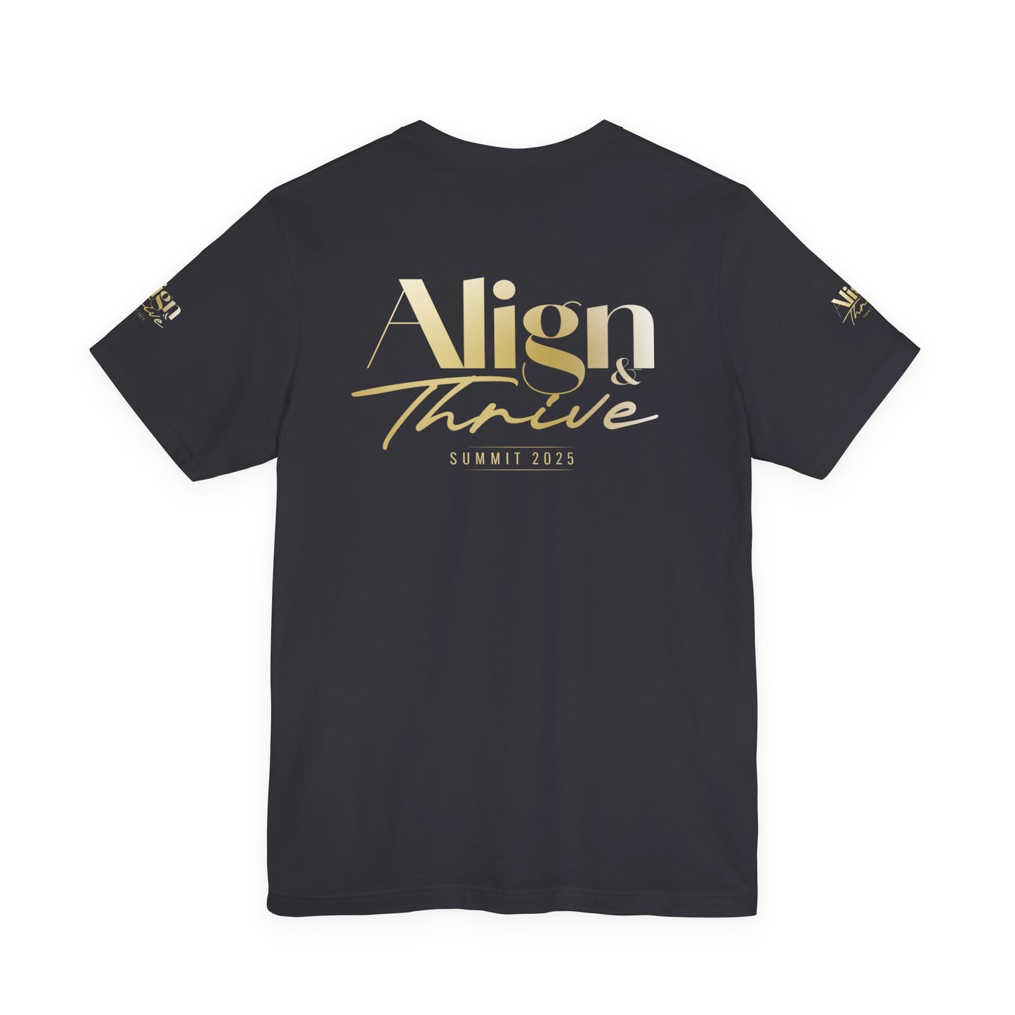 Unisex Motivational Tee - Align & Thrive | Inspirational Shirt for Fitness, Mental Health, Self-Care, Gift for Her, Casual Wear
