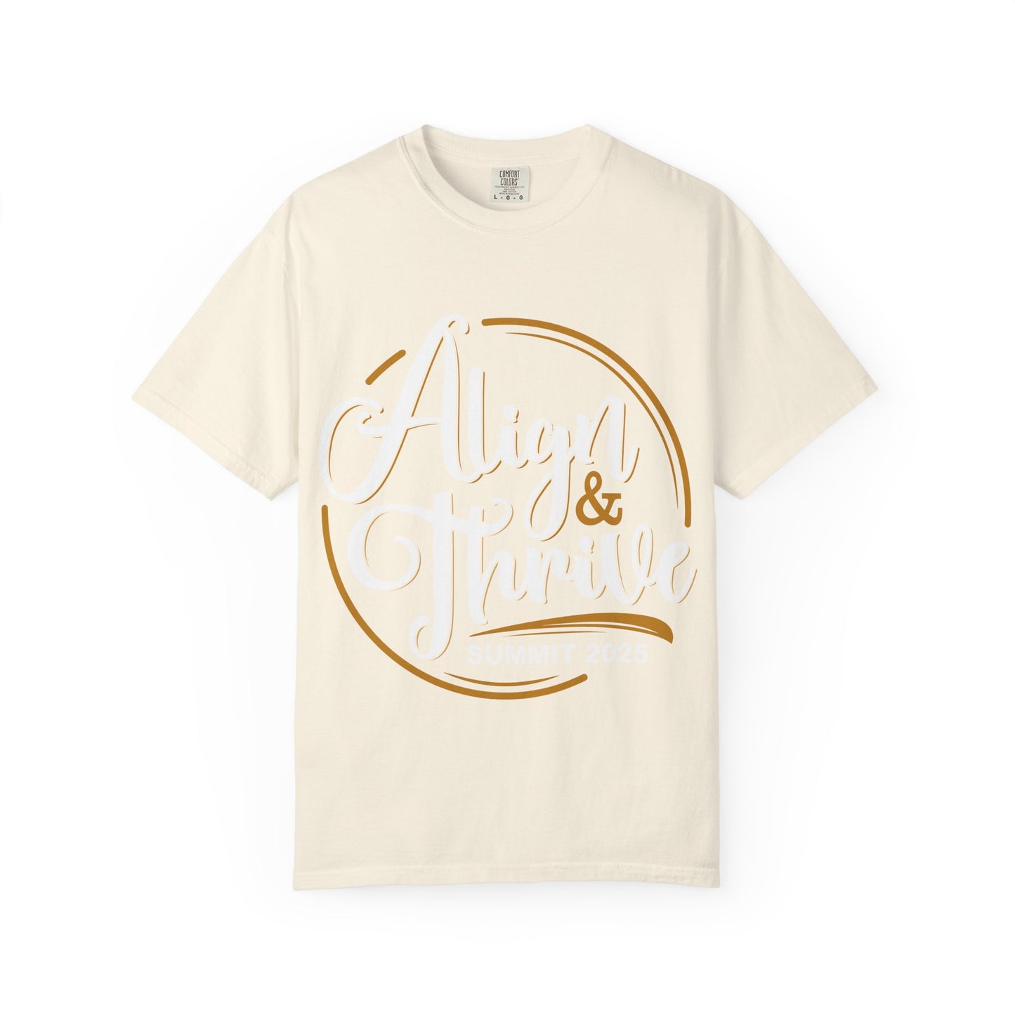 Align & Thrive Unisex T-shirt, Motivational Tee, Summit 2025 Shirt, Inspirational Apparel, Relaxed Fit Shirt
