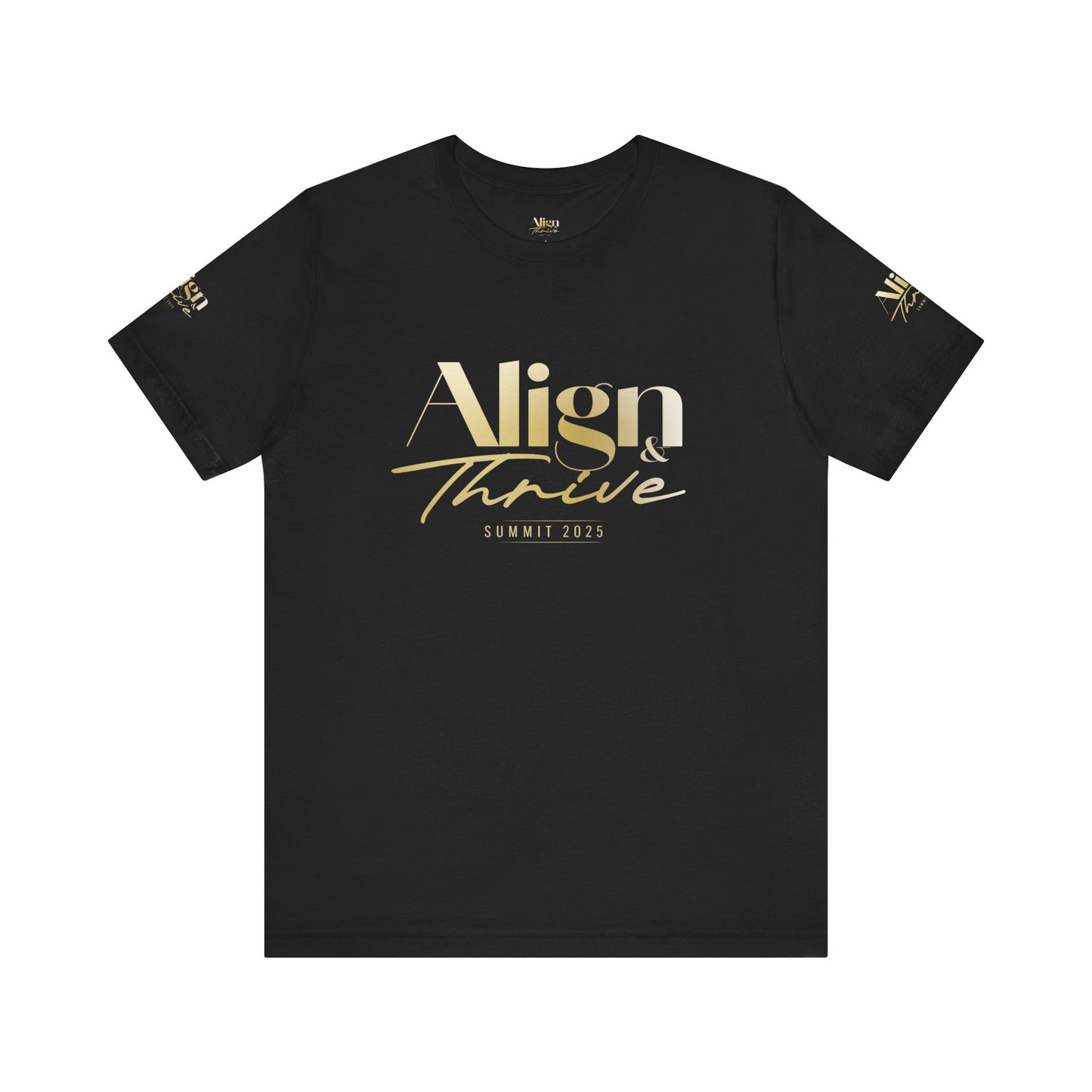 Unisex Motivational Tee - Align & Thrive | Inspirational Shirt for Fitness, Mental Health, Self-Care, Gift for Her, Casual Wear