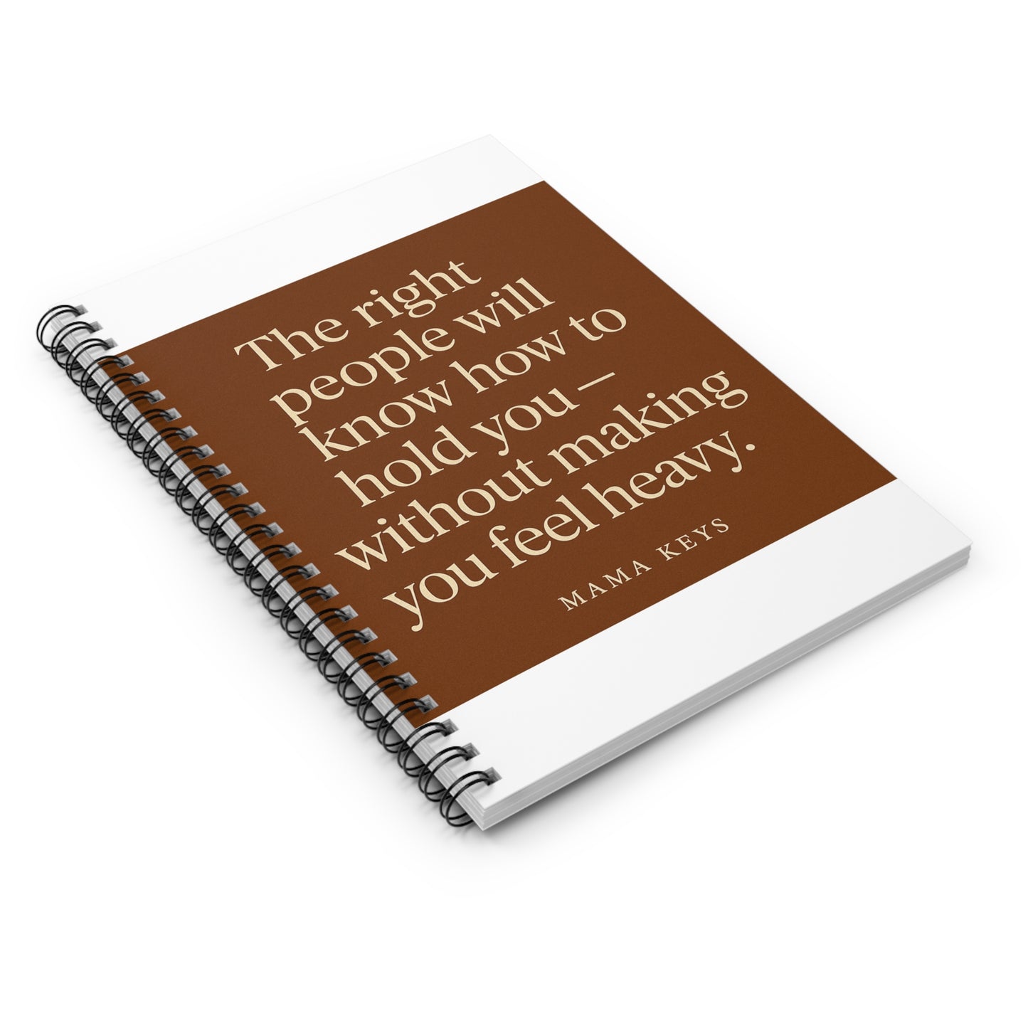 Inspirational Spiral Notebook, Motivational Journal, Self-Care Organizer, Gift for Friends, Thoughtful Stationery
