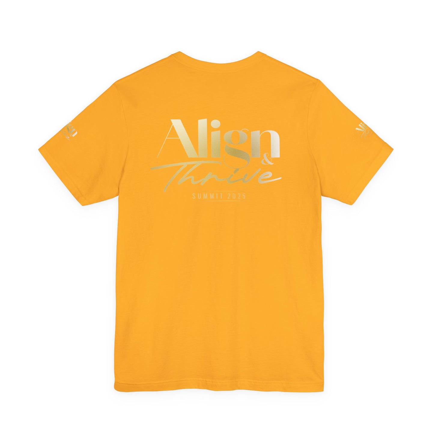 Unisex Motivational Tee - Align & Thrive | Inspirational Shirt for Fitness, Mental Health, Self-Care, Gift for Her, Casual Wear