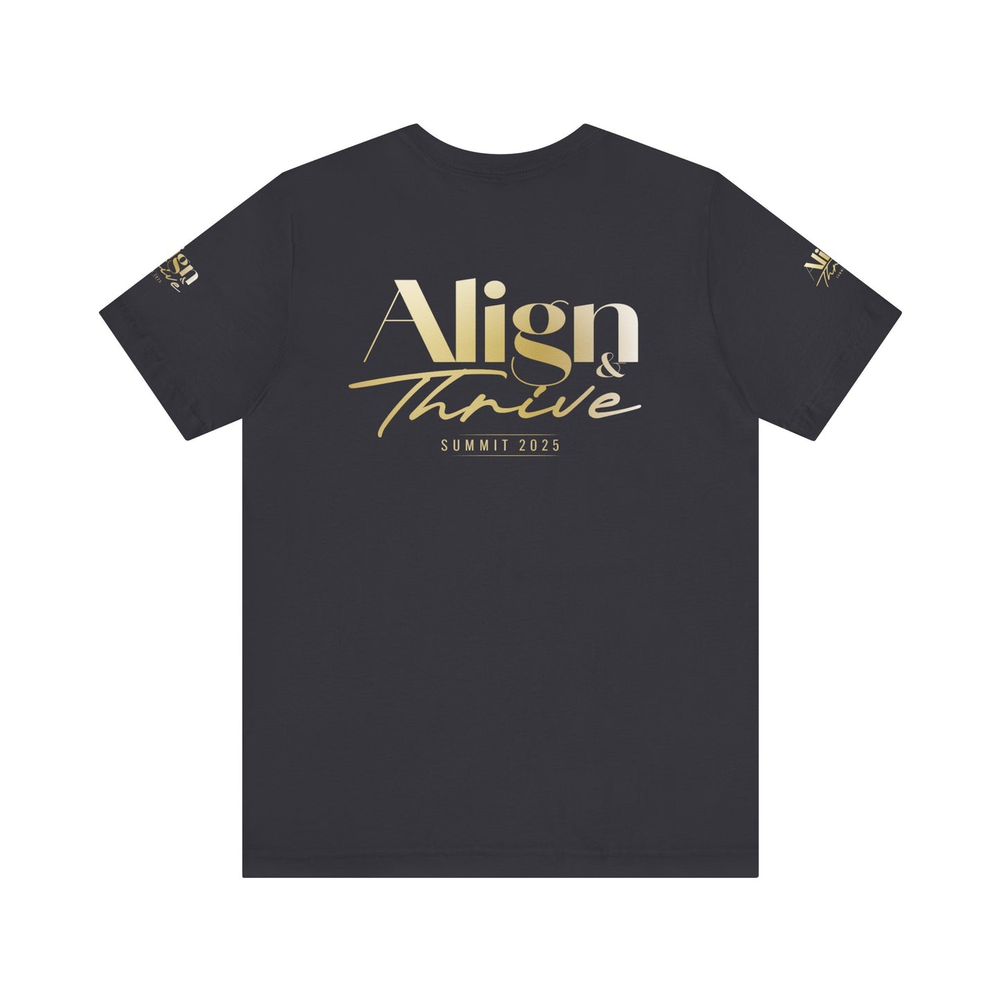 Unisex Motivational Tee - Align & Thrive | Inspirational Shirt for Fitness, Mental Health, Self-Care, Gift for Her, Casual Wear