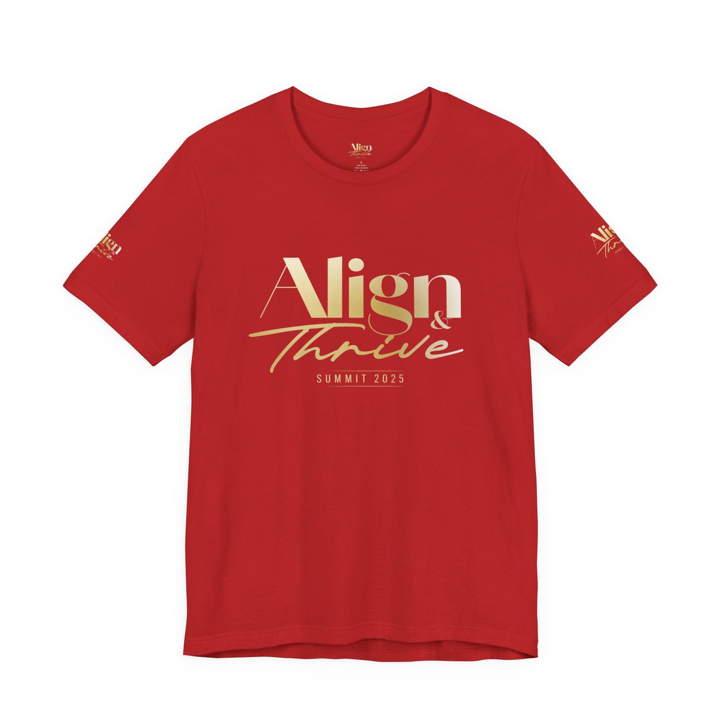 Unisex Motivational Tee - Align & Thrive | Inspirational Shirt for Fitness, Mental Health, Self-Care, Gift for Her, Casual Wear