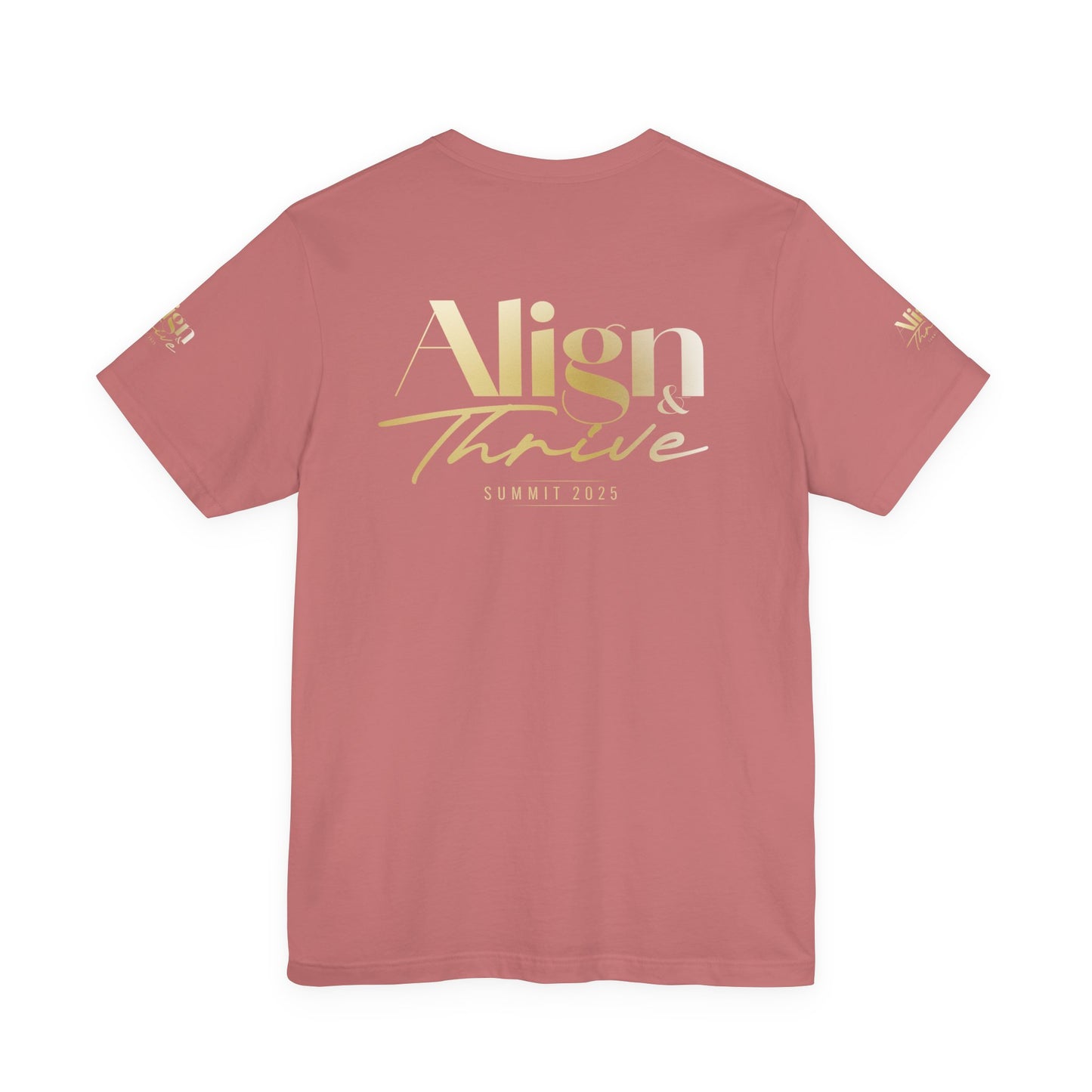 Unisex Motivational Tee - Align & Thrive | Inspirational Shirt for Fitness, Mental Health, Self-Care, Gift for Her, Casual Wear