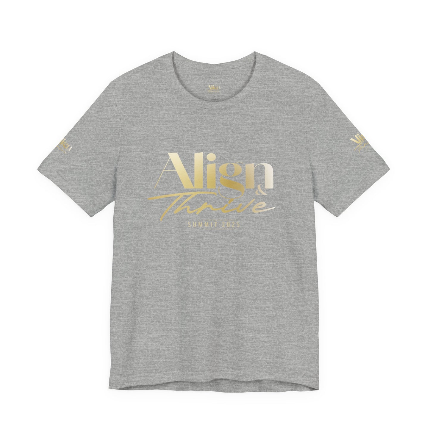 Unisex Motivational Tee - Align & Thrive | Inspirational Shirt for Fitness, Mental Health, Self-Care, Gift for Her, Casual Wear