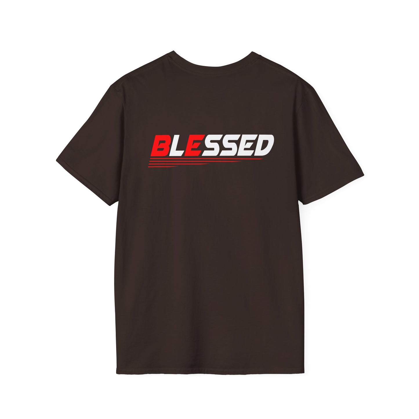 Blessed Motivational Unisex Softstyle T-Shirt | Casual Wear, Graphic Tee, Inspirational Gift, Everyday Comfort, Statement Shirt, Unique Style
