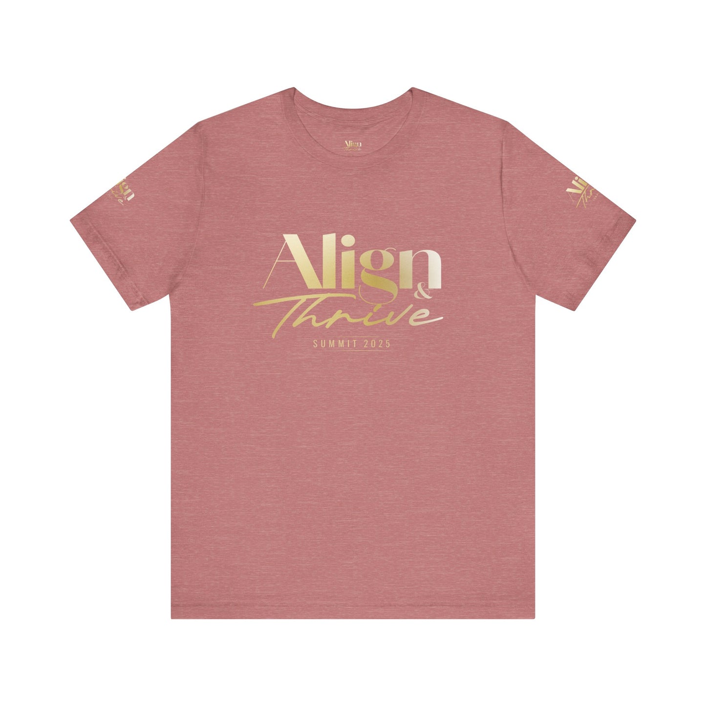 Unisex Motivational Tee - Align & Thrive | Inspirational Shirt for Fitness, Mental Health, Self-Care, Gift for Her, Casual Wear