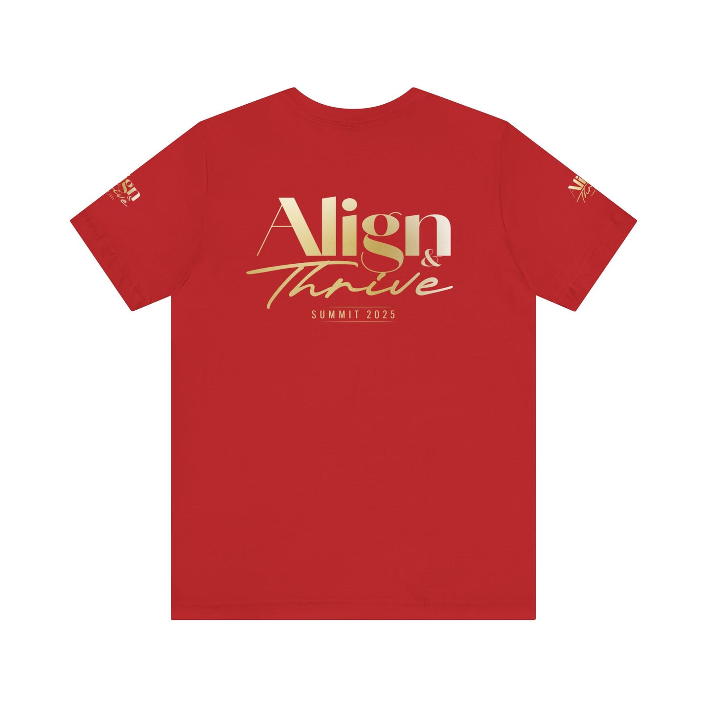Unisex Motivational Tee - Align & Thrive | Inspirational Shirt for Fitness, Mental Health, Self-Care, Gift for Her, Casual Wear
