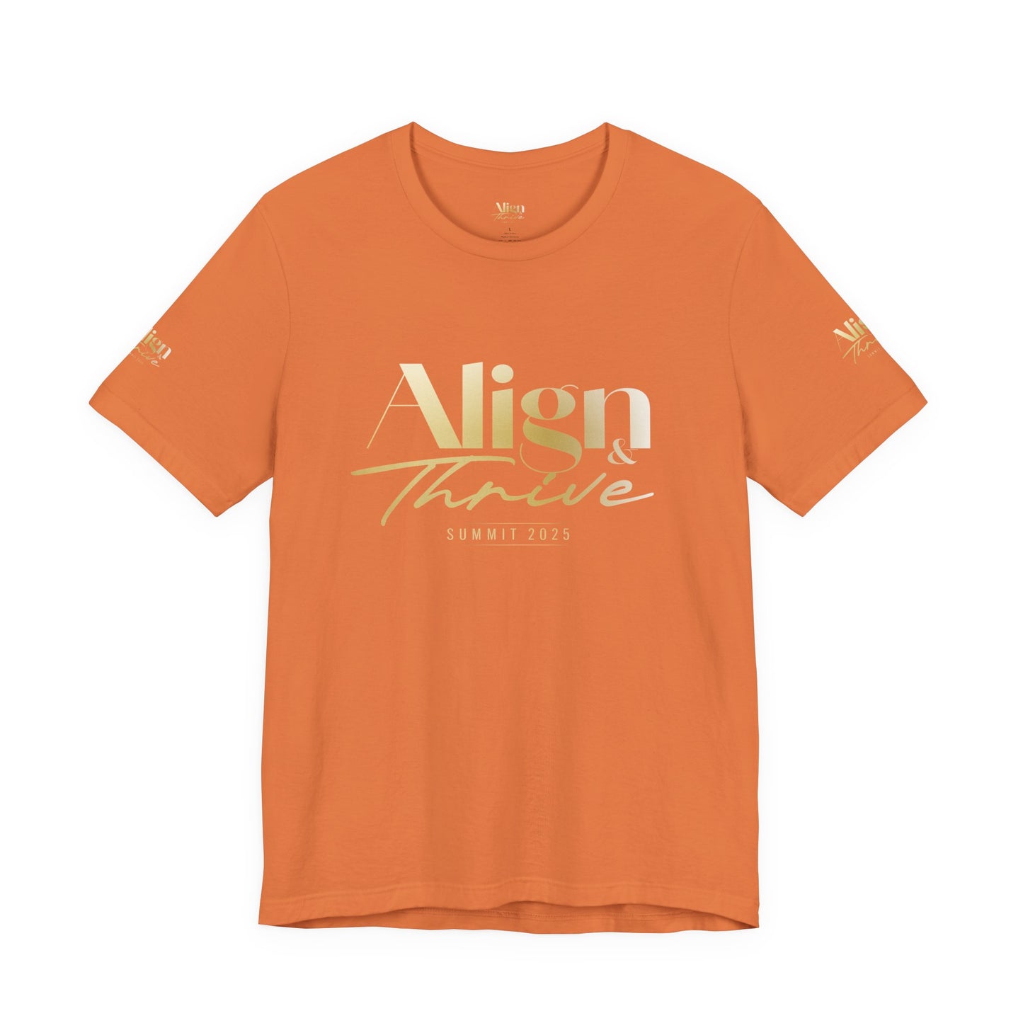 Unisex Motivational Tee - Align & Thrive | Inspirational Shirt for Fitness, Mental Health, Self-Care, Gift for Her, Casual Wear