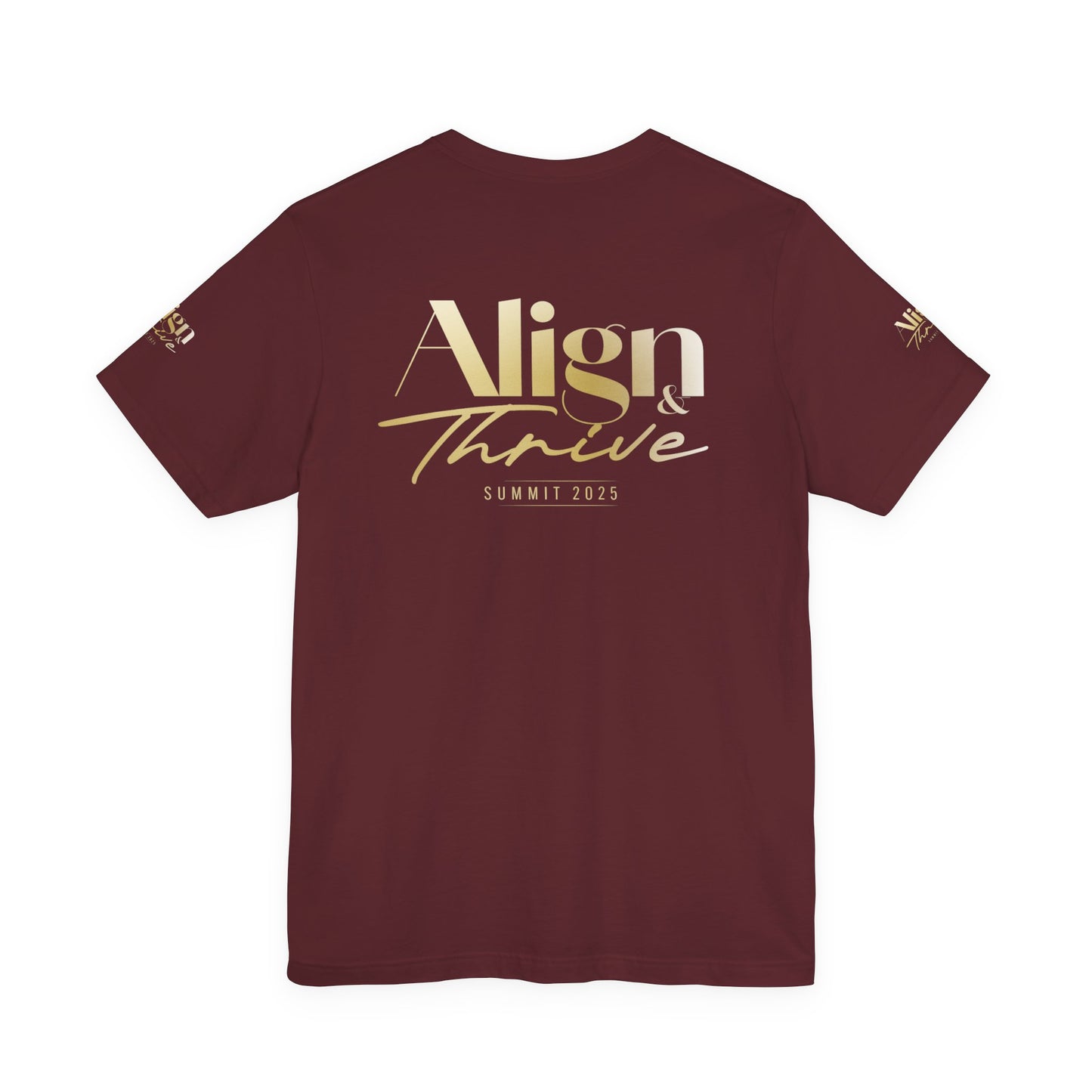 Unisex Motivational Tee - Align & Thrive | Inspirational Shirt for Fitness, Mental Health, Self-Care, Gift for Her, Casual Wear