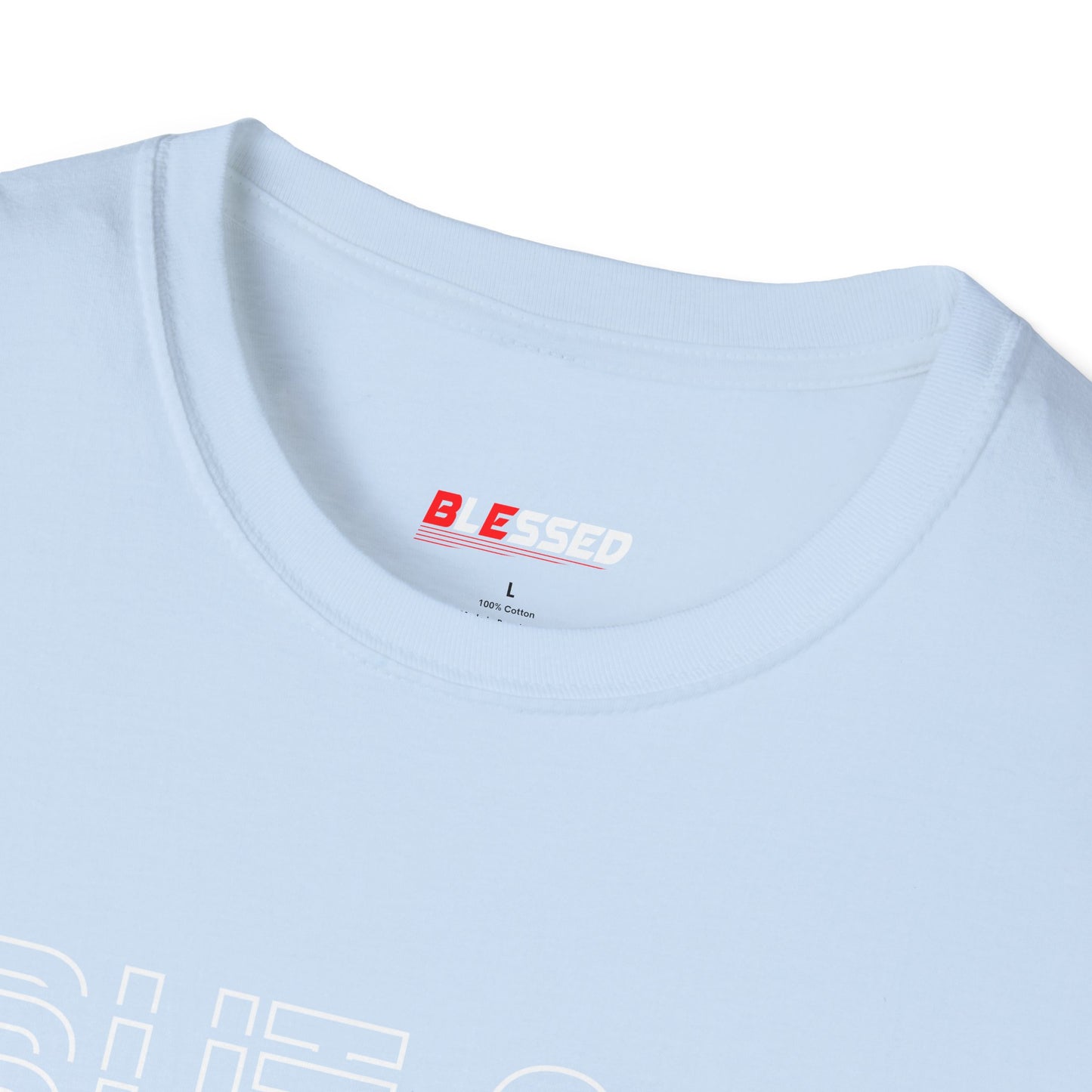 Blessed Motivational Unisex Softstyle T-Shirt | Casual Wear, Graphic Tee, Inspirational Gift, Everyday Comfort, Statement Shirt, Unique Style