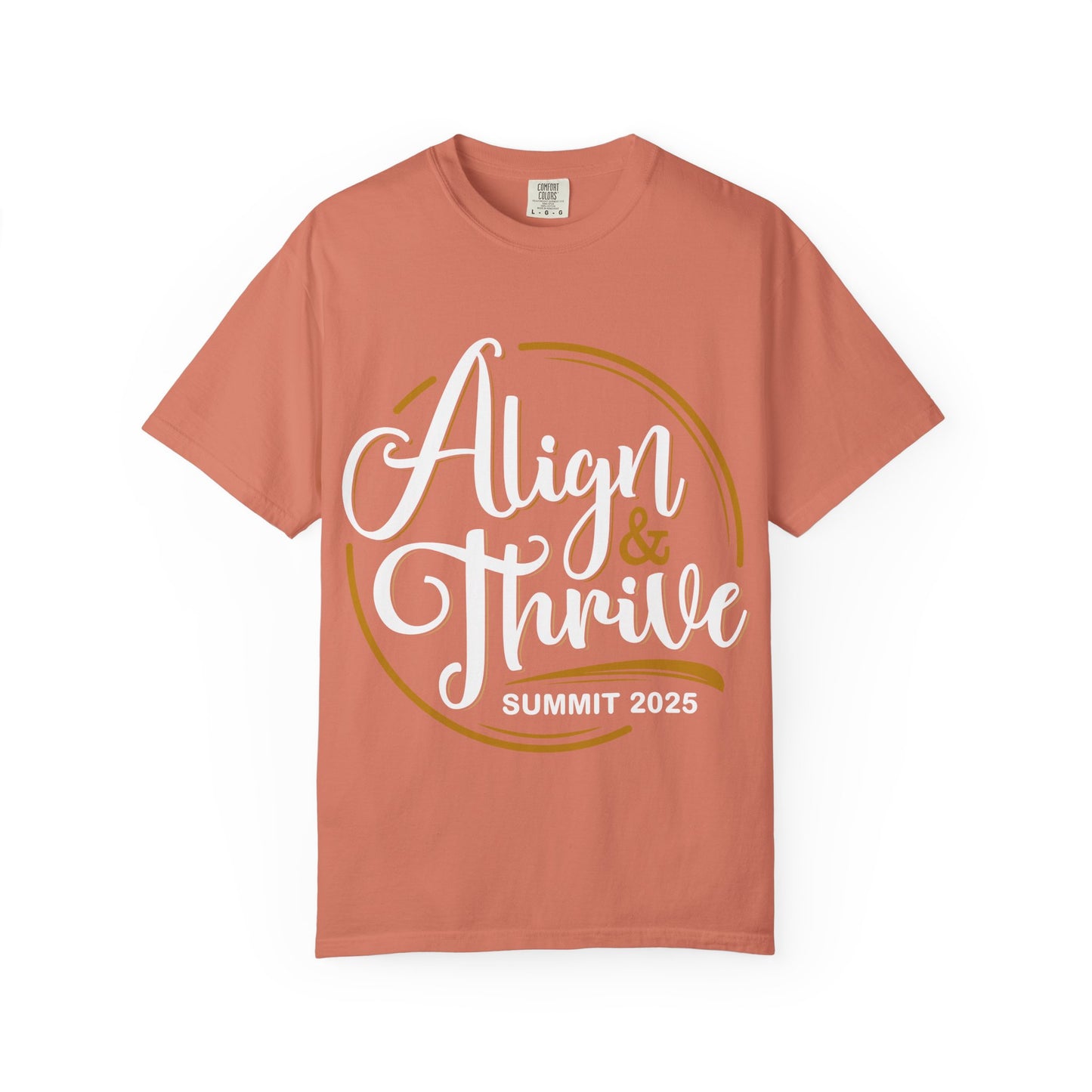 Align & Thrive Unisex T-shirt, Motivational Tee, Summit 2025 Shirt, Inspirational Apparel, Relaxed Fit Shirt