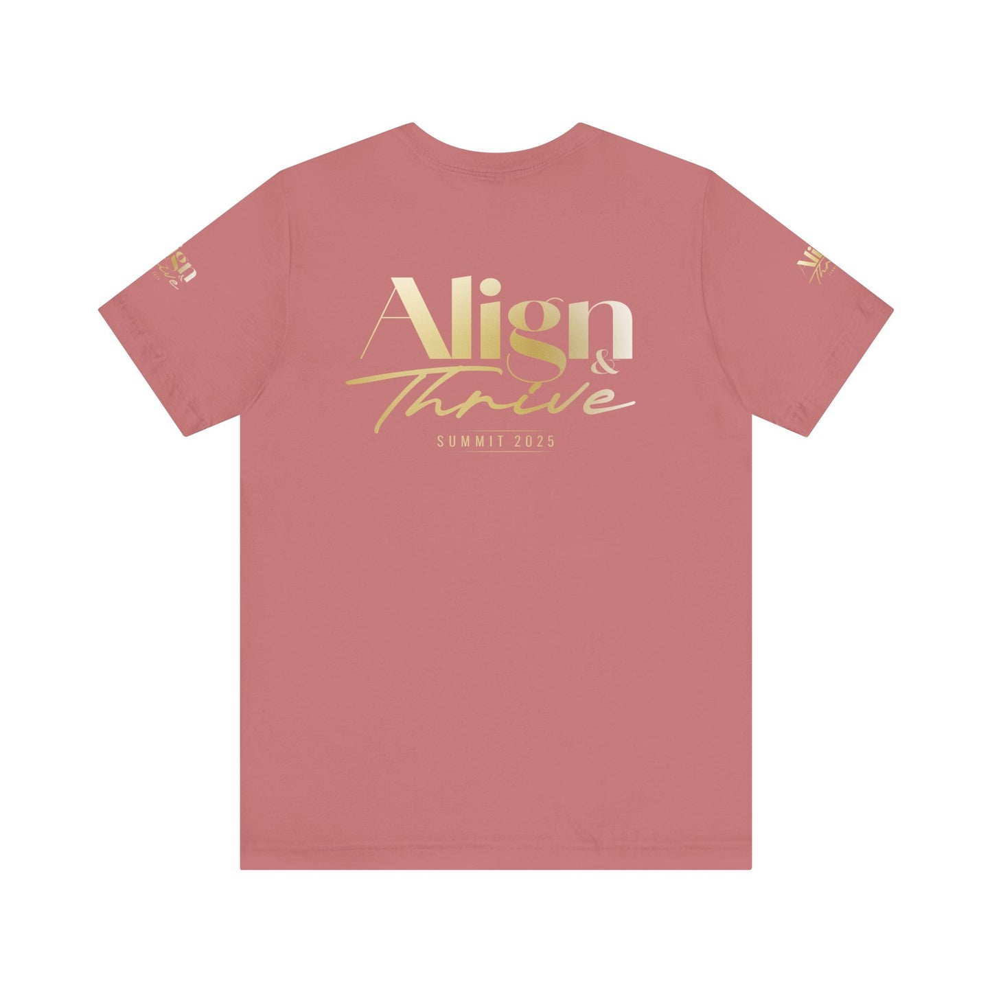 Unisex Motivational Tee - Align & Thrive | Inspirational Shirt for Fitness, Mental Health, Self-Care, Gift for Her, Casual Wear