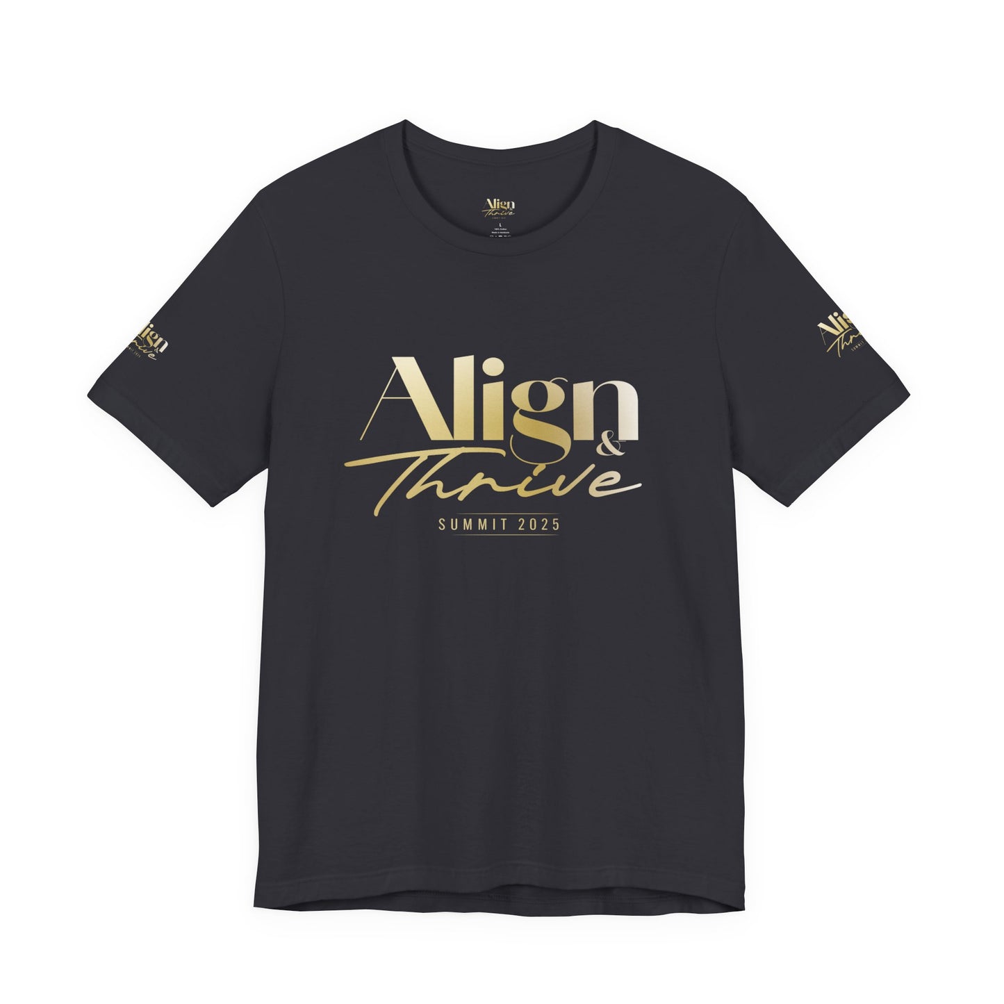 Unisex Motivational Tee - Align & Thrive | Inspirational Shirt for Fitness, Mental Health, Self-Care, Gift for Her, Casual Wear