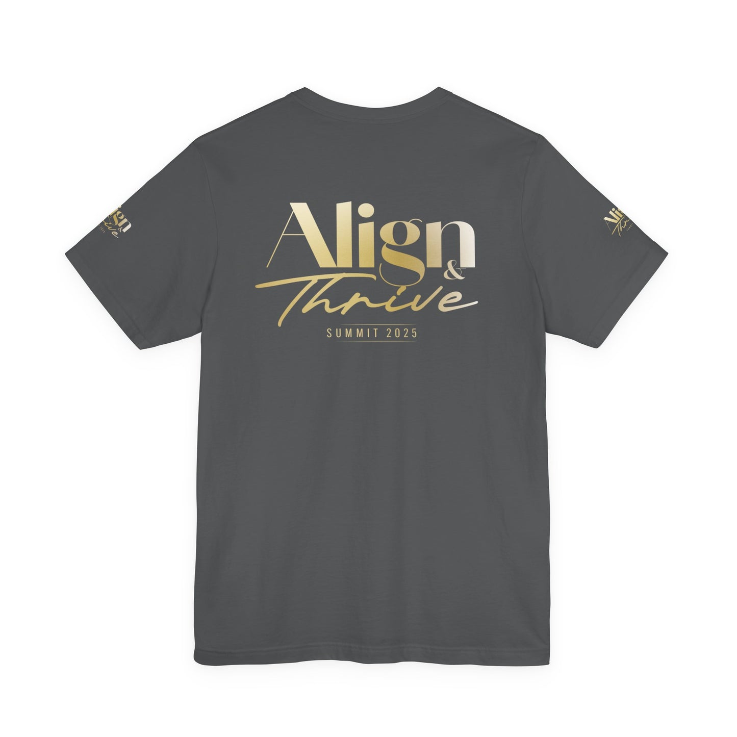Unisex Motivational Tee - Align & Thrive | Inspirational Shirt for Fitness, Mental Health, Self-Care, Gift for Her, Casual Wear