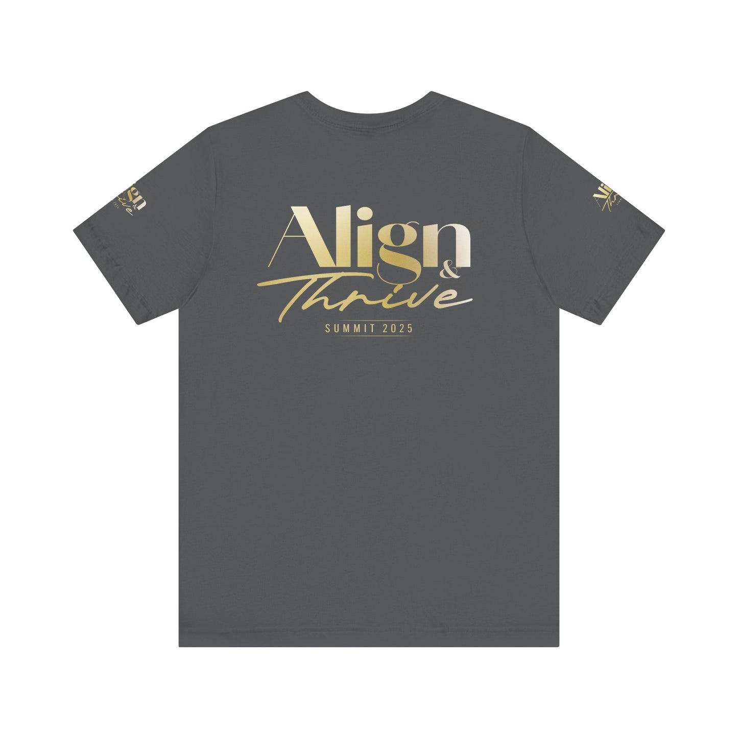 Unisex Motivational Tee - Align & Thrive | Inspirational Shirt for Fitness, Mental Health, Self-Care, Gift for Her, Casual Wear