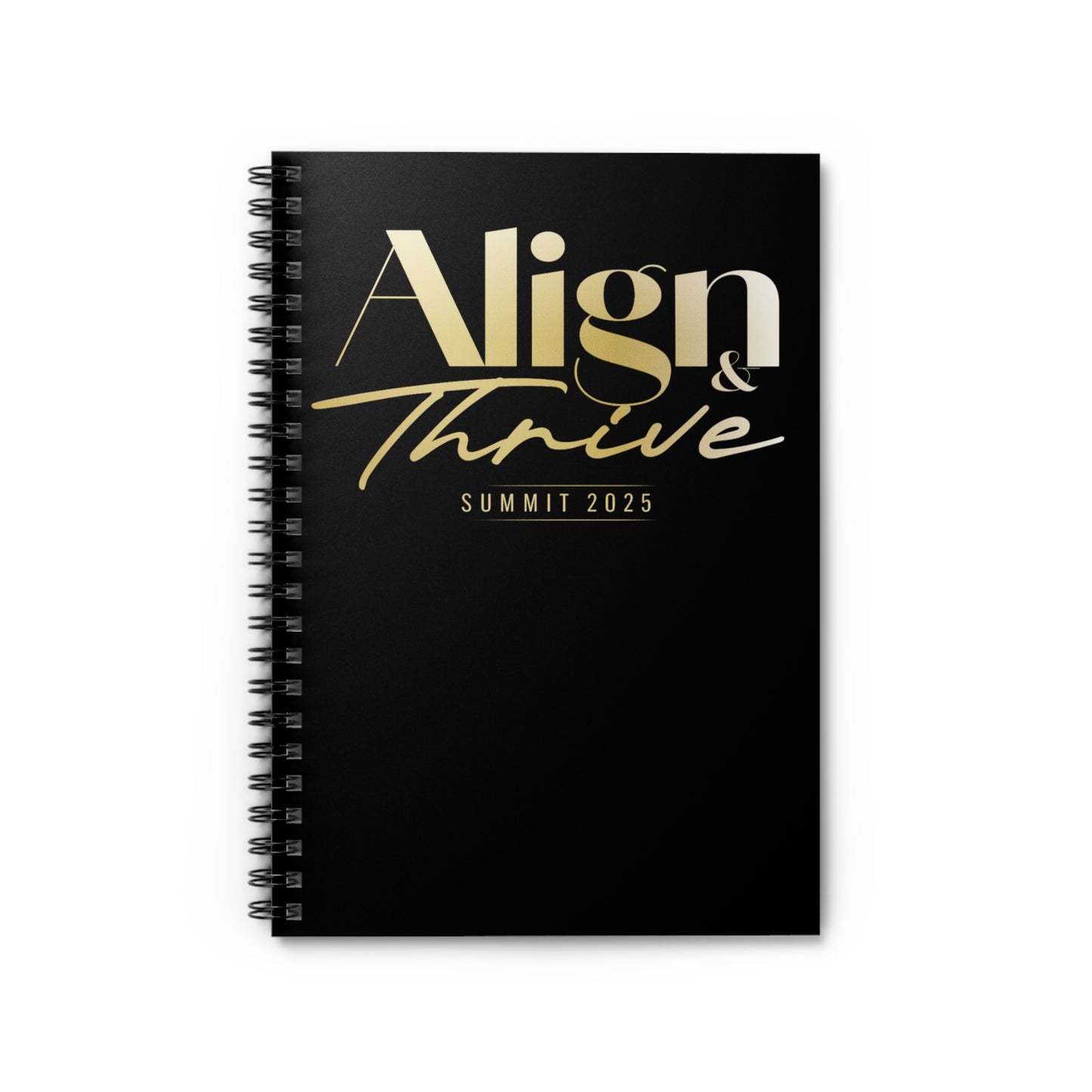 Align & Thrive Spiral Notebook for Organizers, Align & Thrive Journal, Summit 2025 Planner, Stylish Notepad for Students, Motivational Writing Pad
