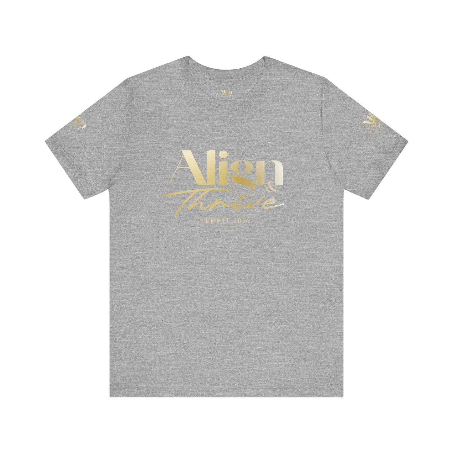 Unisex Motivational Tee - Align & Thrive | Inspirational Shirt for Fitness, Mental Health, Self-Care, Gift for Her, Casual Wear