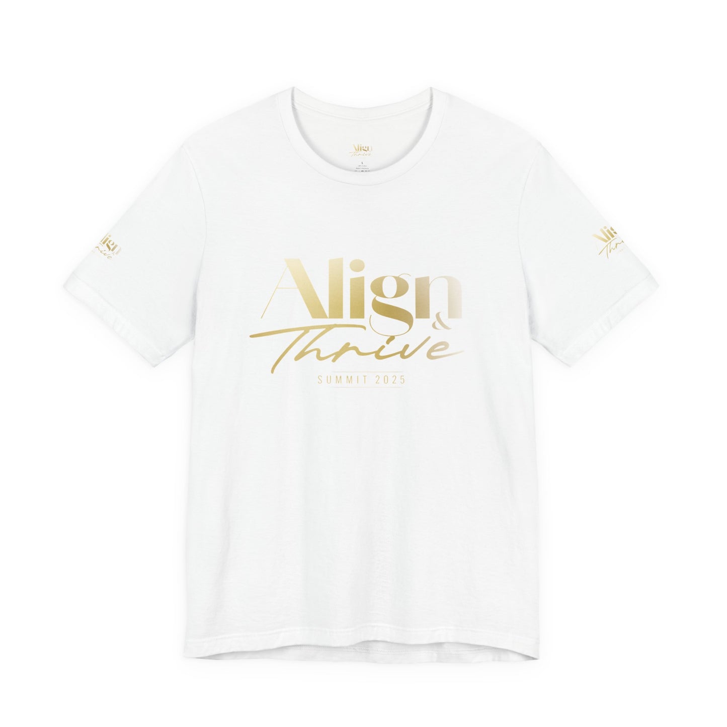 Unisex Motivational Tee - Align & Thrive | Inspirational Shirt for Fitness, Mental Health, Self-Care, Gift for Her, Casual Wear