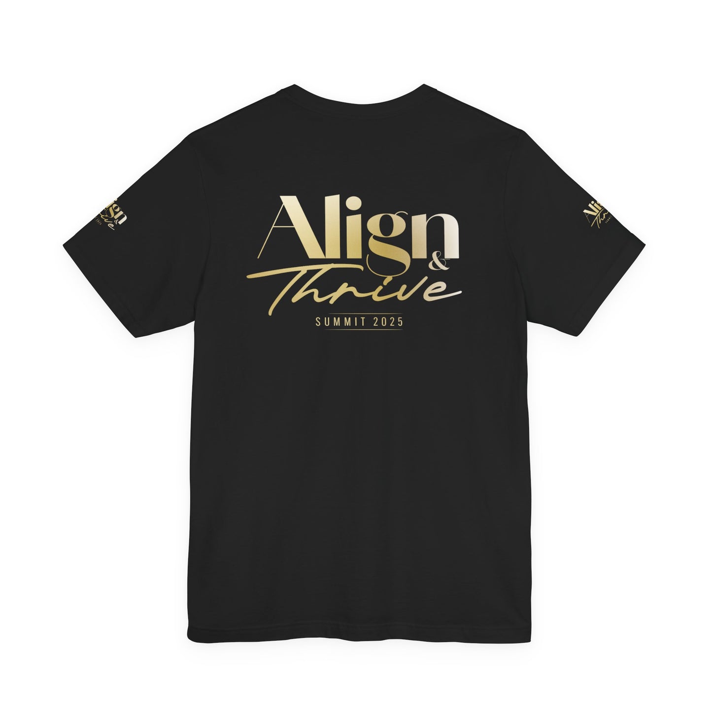Unisex Motivational Tee - Align & Thrive | Inspirational Shirt for Fitness, Mental Health, Self-Care, Gift for Her, Casual Wear