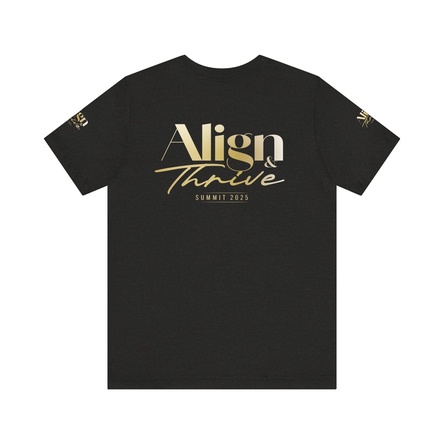 Unisex Motivational Tee - Align & Thrive | Inspirational Shirt for Fitness, Mental Health, Self-Care, Gift for Her, Casual Wear