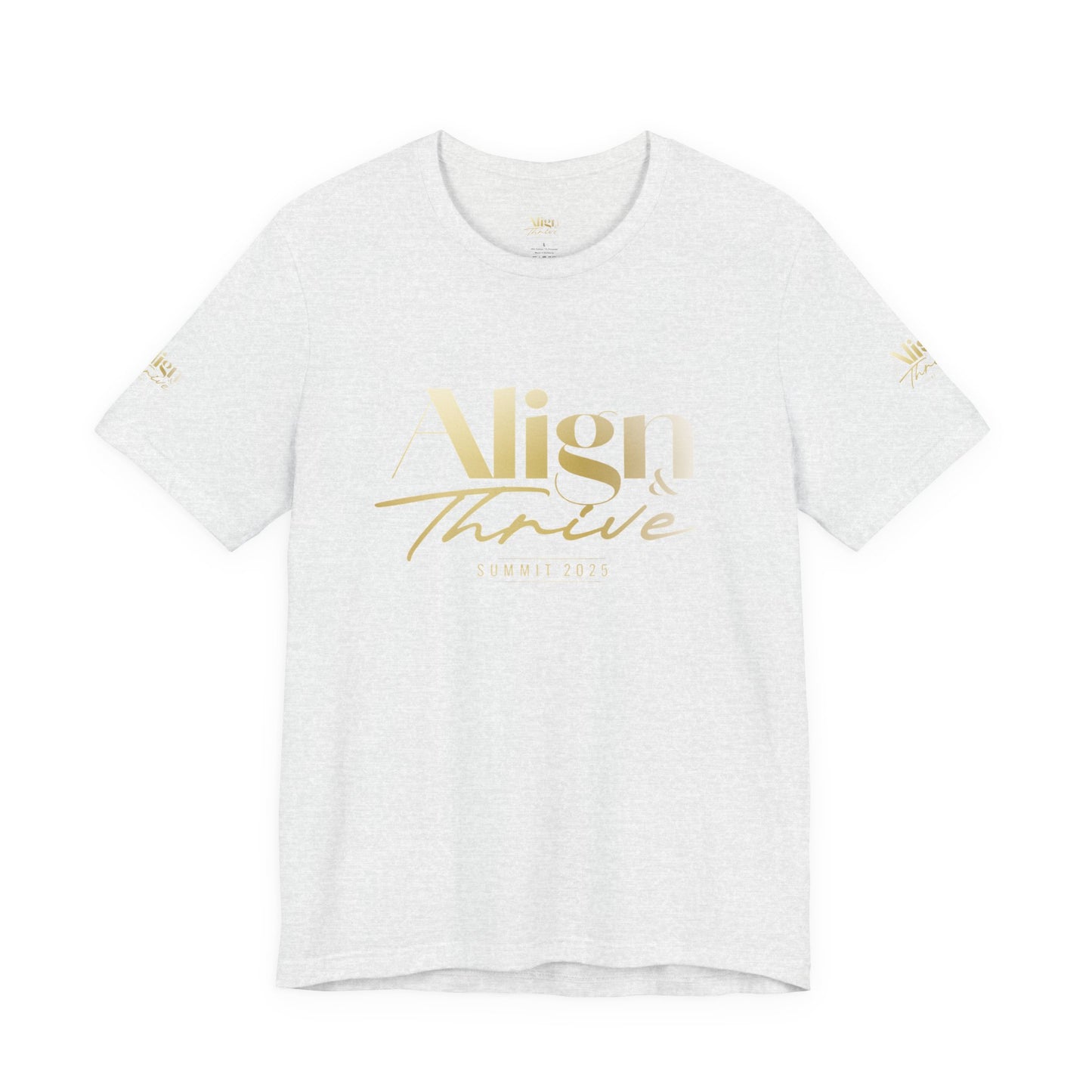 Unisex Motivational Tee - Align & Thrive | Inspirational Shirt for Fitness, Mental Health, Self-Care, Gift for Her, Casual Wear