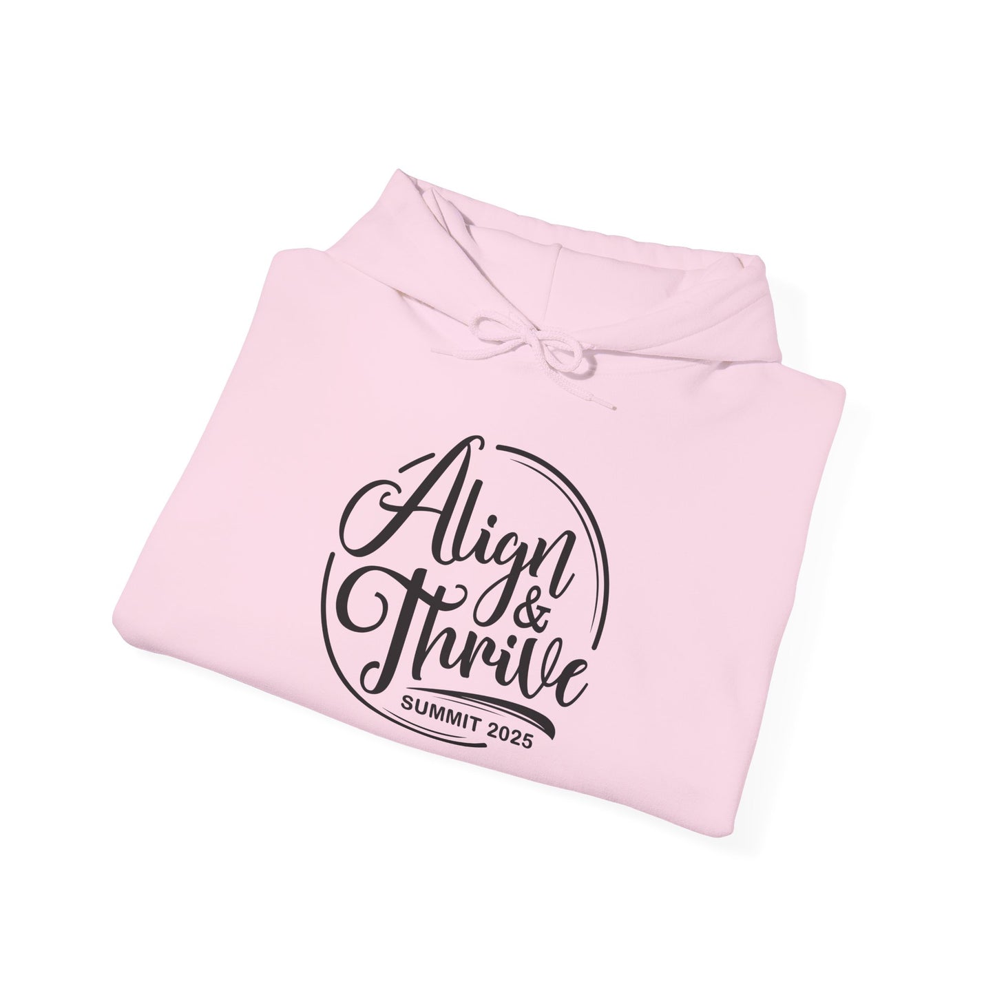 Align & Thrive Unisex Hooded Sweatshirt for Self-Care, Wellness Events, Motivational Gift, Cozy Lifestyle