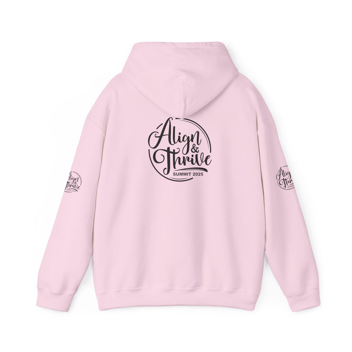 Align & Thrive Unisex Hooded Sweatshirt for Self-Care, Wellness Events, Motivational Gift, Cozy Lifestyle