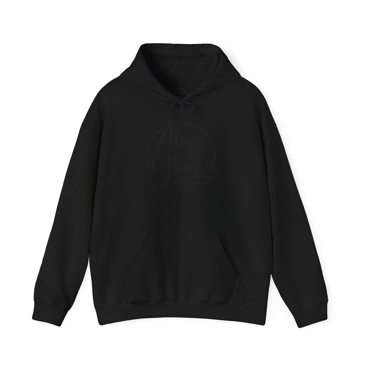 Align & Thrive Unisex Hooded Sweatshirt for Self-Care, Wellness Events, Motivational Gift, Cozy Lifestyle