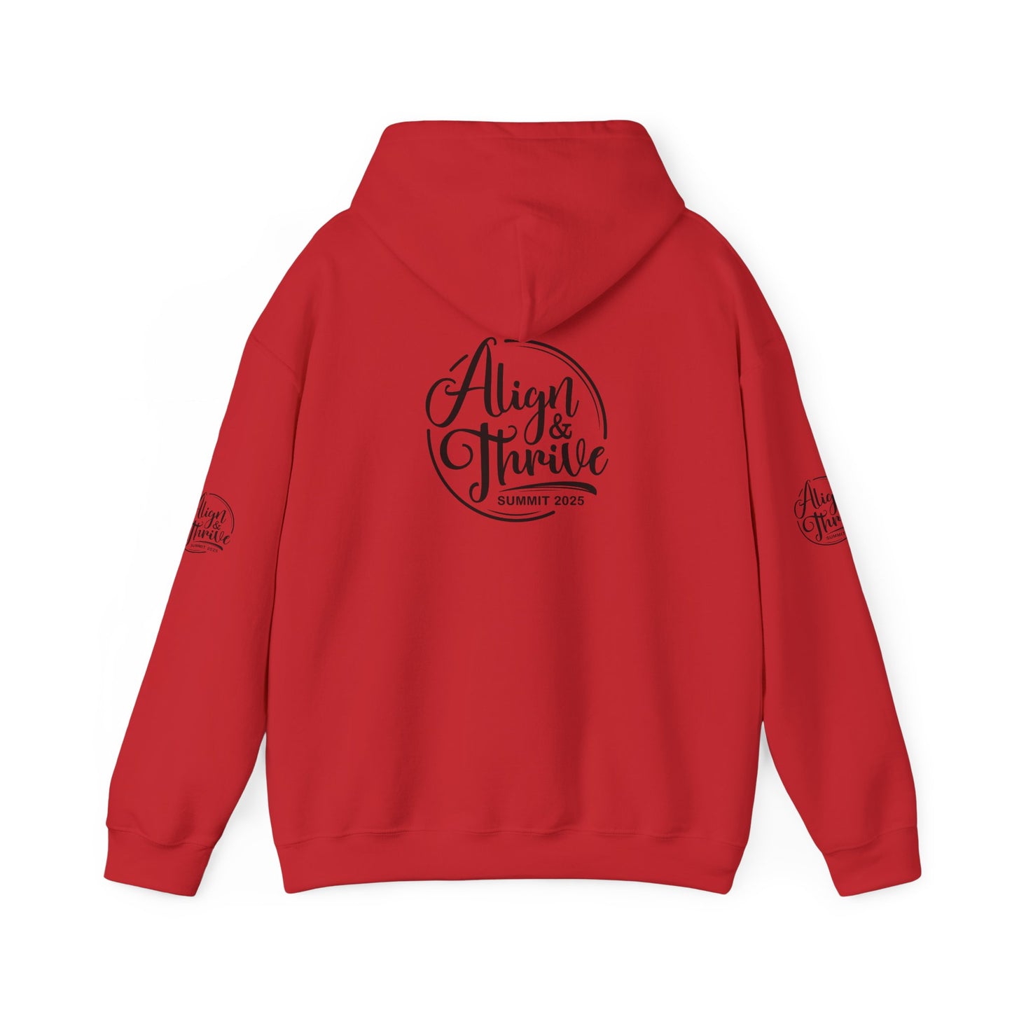 Align & Thrive Unisex Hooded Sweatshirt for Self-Care, Wellness Events, Motivational Gift, Cozy Lifestyle