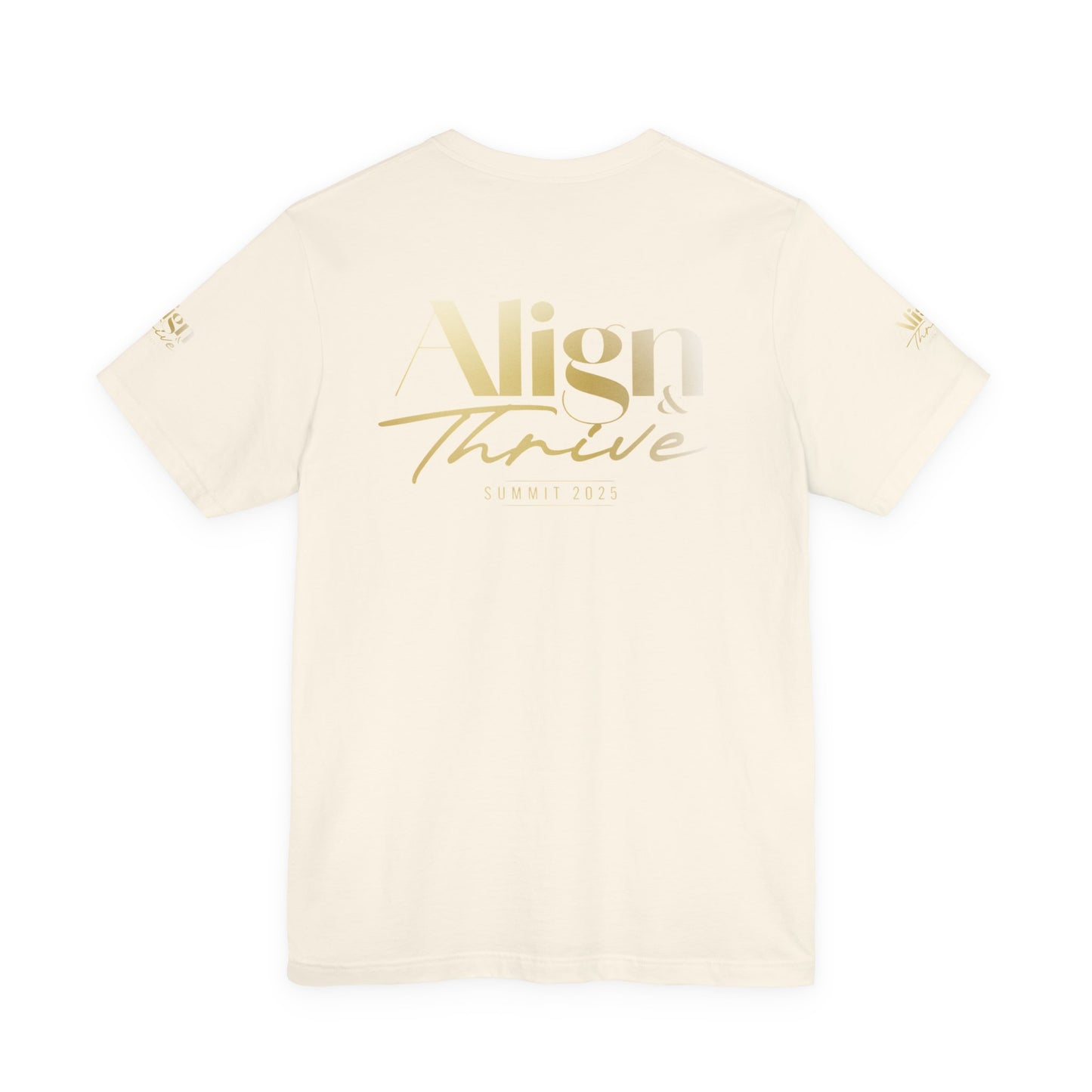 Unisex Motivational Tee - Align & Thrive | Inspirational Shirt for Fitness, Mental Health, Self-Care, Gift for Her, Casual Wear