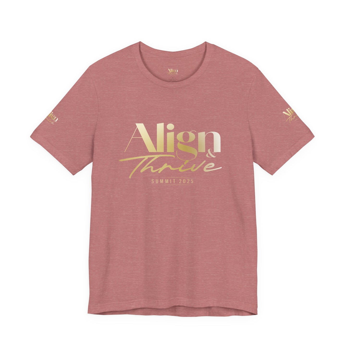 Unisex Motivational Tee - Align & Thrive | Inspirational Shirt for Fitness, Mental Health, Self-Care, Gift for Her, Casual Wear