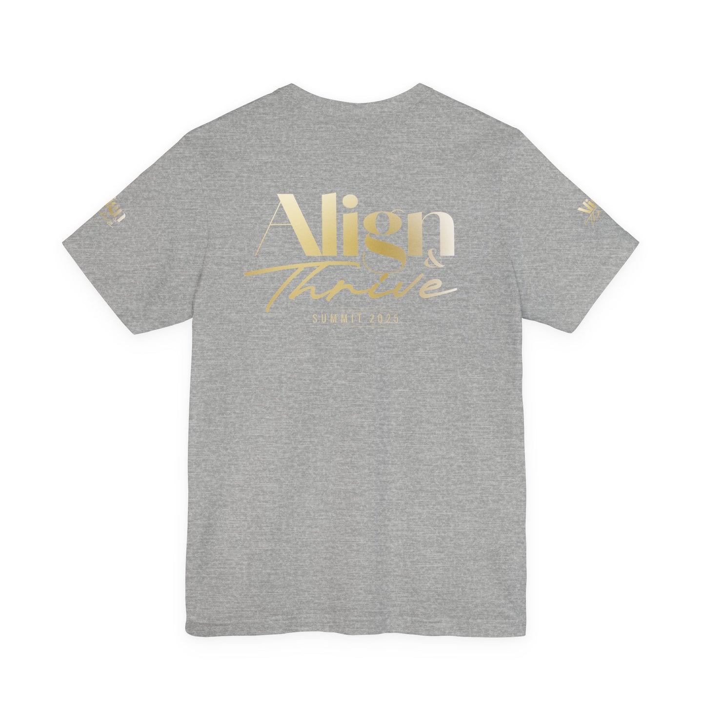 Unisex Motivational Tee - Align & Thrive | Inspirational Shirt for Fitness, Mental Health, Self-Care, Gift for Her, Casual Wear