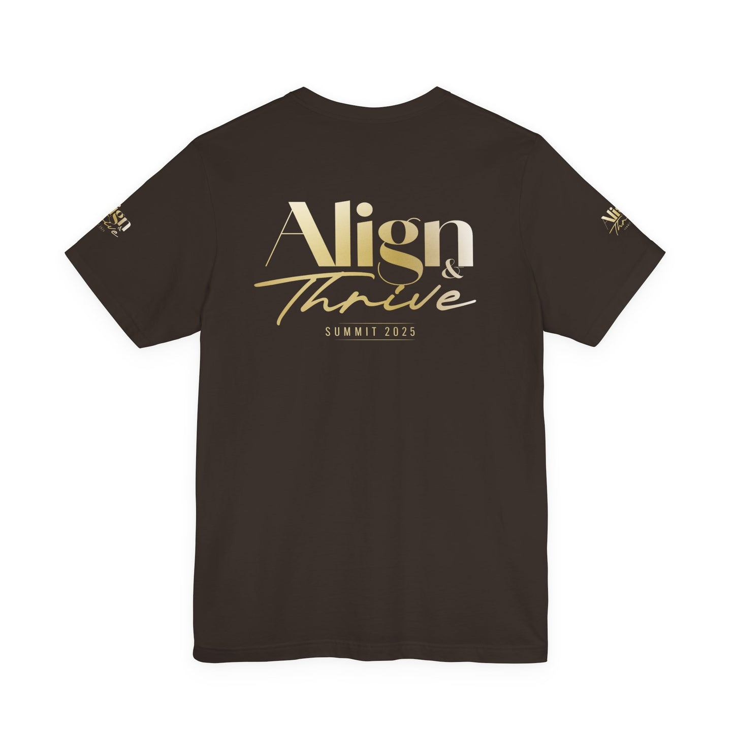 Unisex Motivational Tee - Align & Thrive | Inspirational Shirt for Fitness, Mental Health, Self-Care, Gift for Her, Casual Wear