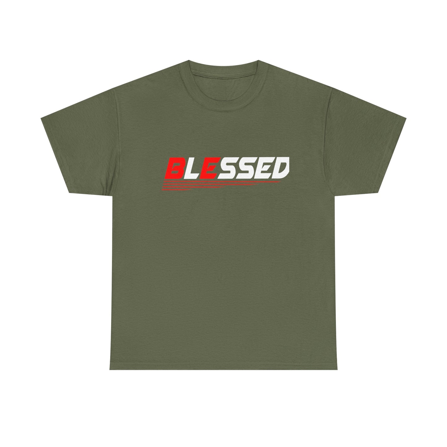 Blessed Unisex Heavy Cotton Tee | Motivational Shirt, Gift for Friends, Casual Wear, Spiritual Fashion, Everyday Comfort