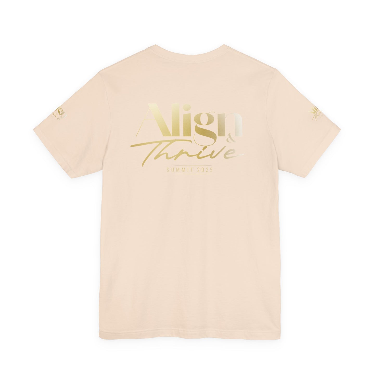 Unisex Motivational Tee - Align & Thrive | Inspirational Shirt for Fitness, Mental Health, Self-Care, Gift for Her, Casual Wear