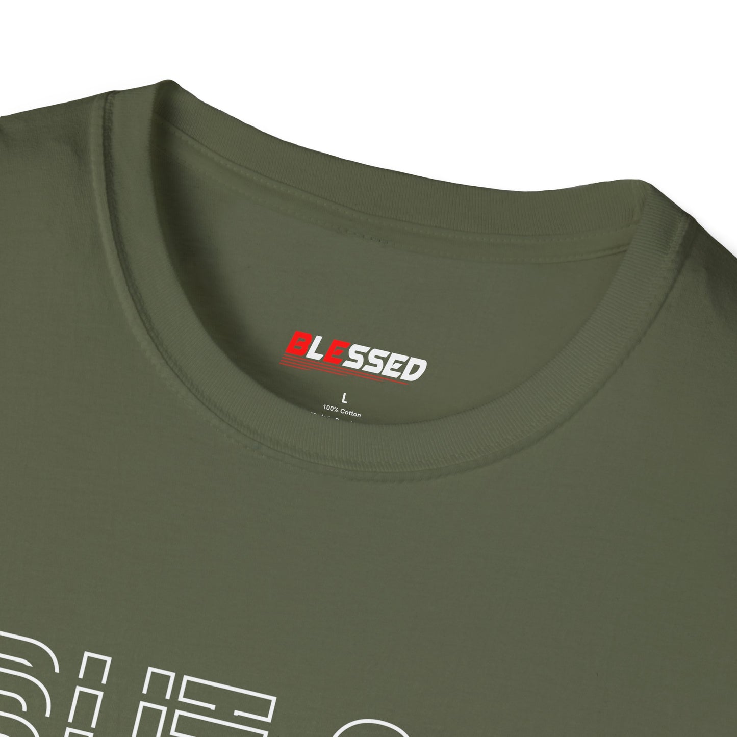 Blessed Motivational Unisex Softstyle T-Shirt | Casual Wear, Graphic Tee, Inspirational Gift, Everyday Comfort, Statement Shirt, Unique Style