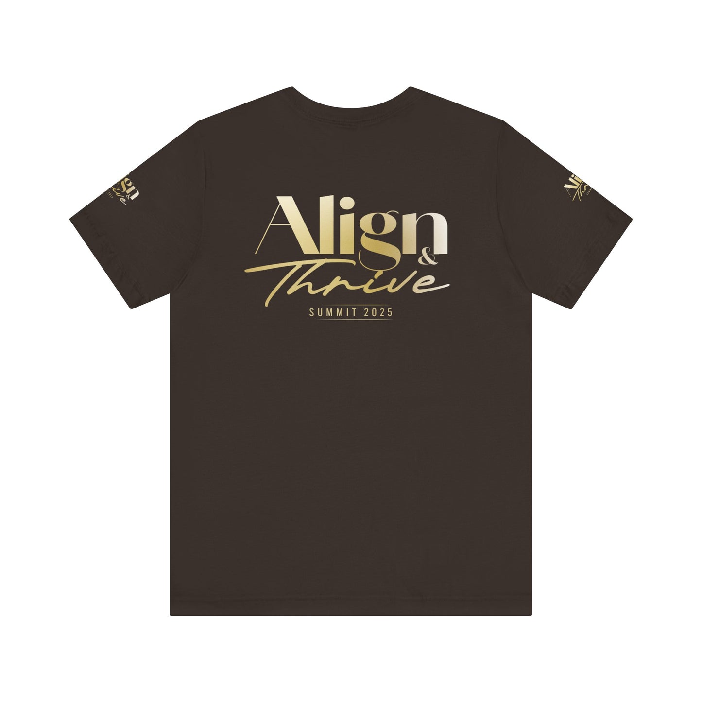 Unisex Motivational Tee - Align & Thrive | Inspirational Shirt for Fitness, Mental Health, Self-Care, Gift for Her, Casual Wear