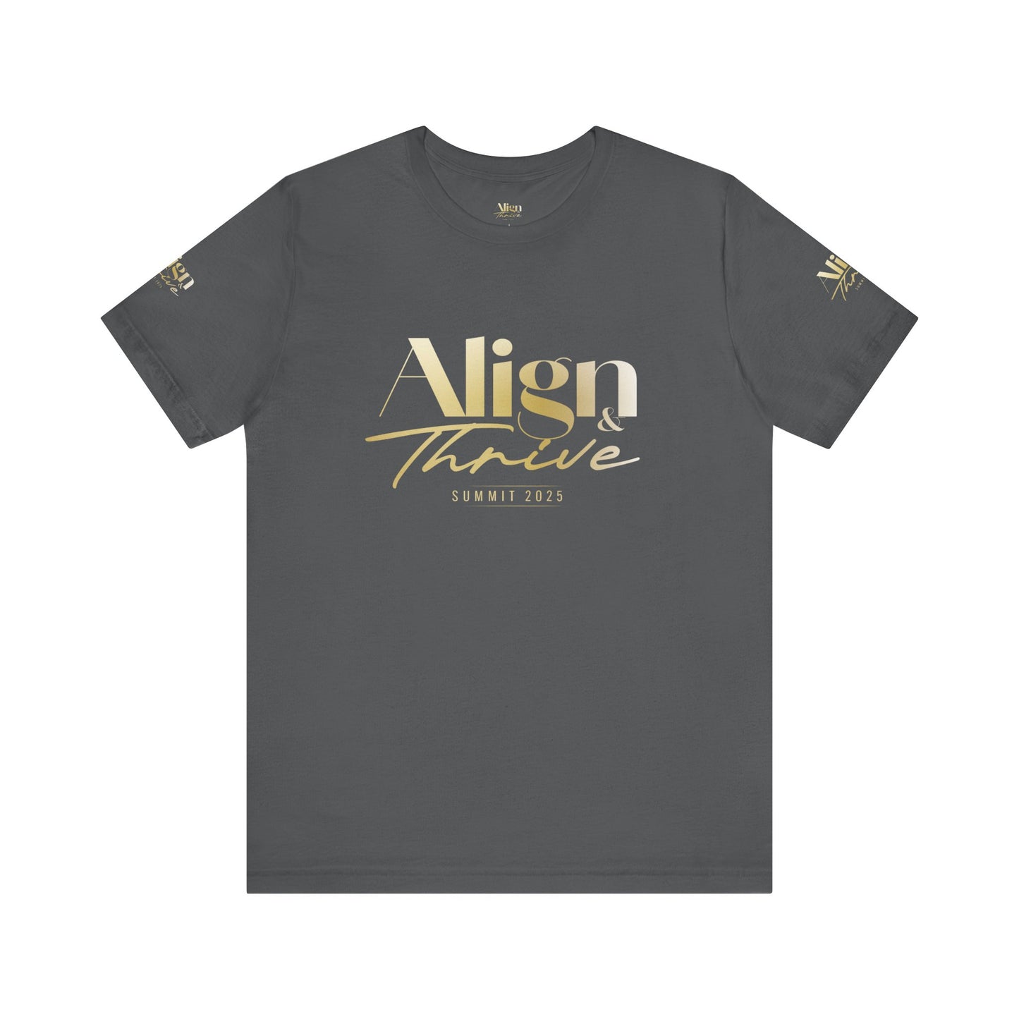 Unisex Motivational Tee - Align & Thrive | Inspirational Shirt for Fitness, Mental Health, Self-Care, Gift for Her, Casual Wear