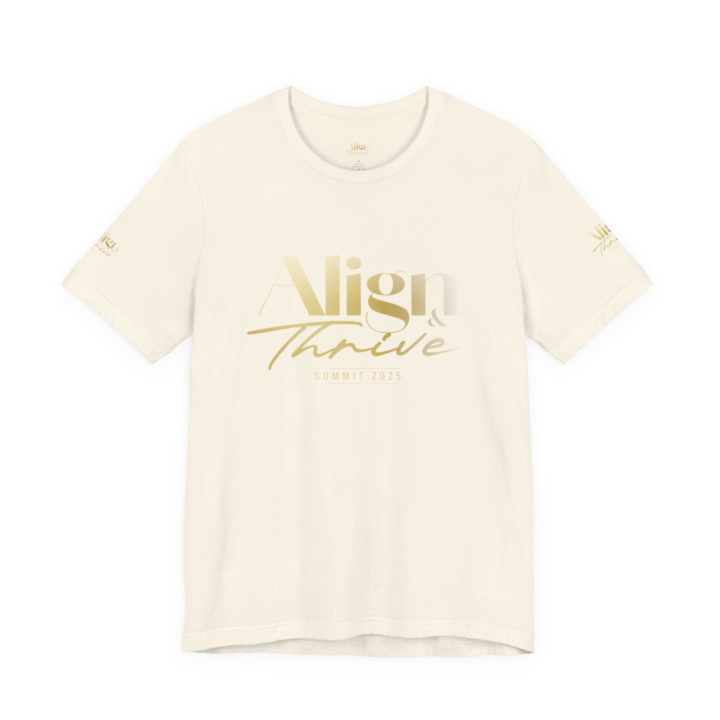 Unisex Motivational Tee - Align & Thrive | Inspirational Shirt for Fitness, Mental Health, Self-Care, Gift for Her, Casual Wear