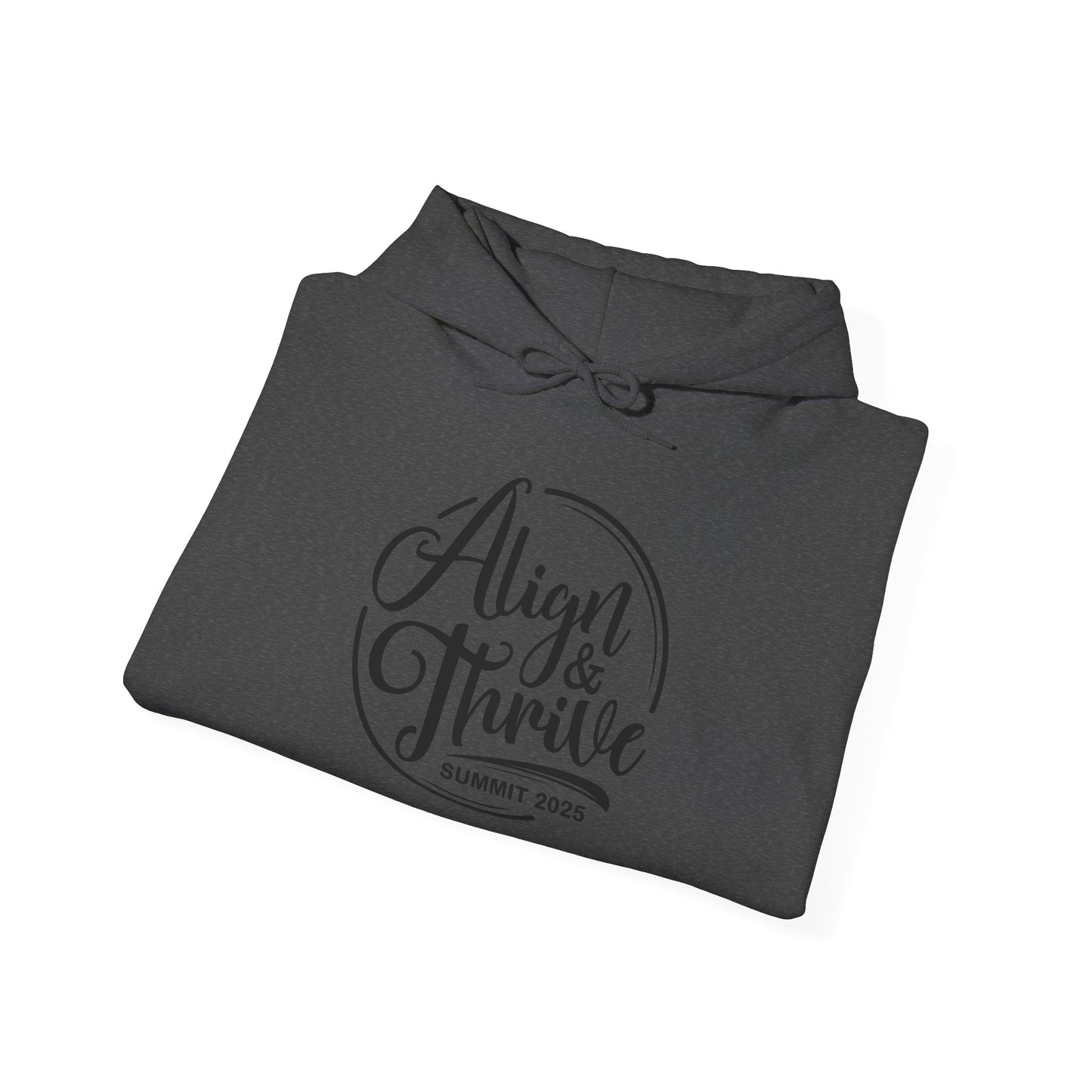 Align & Thrive Unisex Hooded Sweatshirt for Self-Care, Wellness Events, Motivational Gift, Cozy Lifestyle