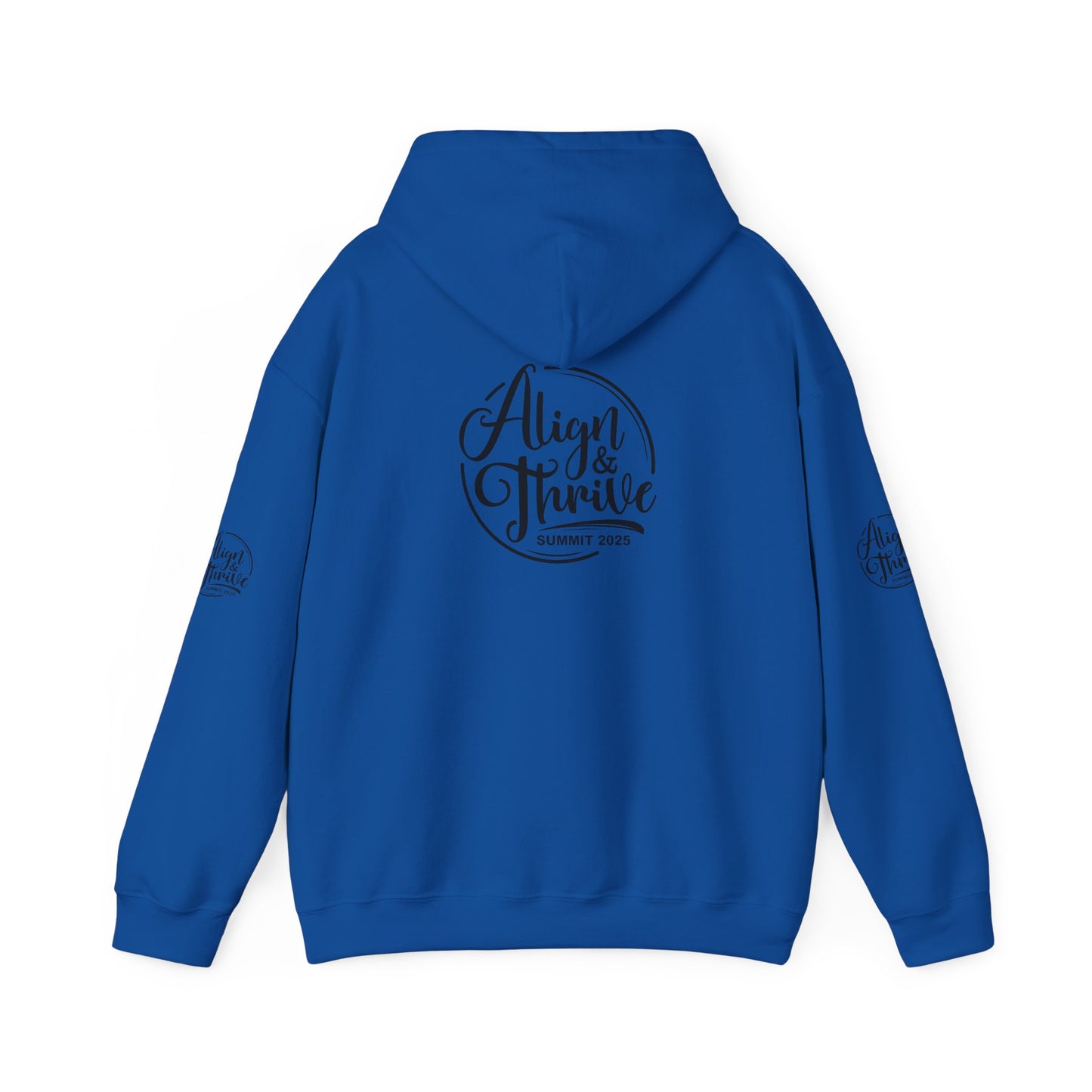 Align & Thrive Unisex Hooded Sweatshirt for Self-Care, Wellness Events, Motivational Gift, Cozy Lifestyle