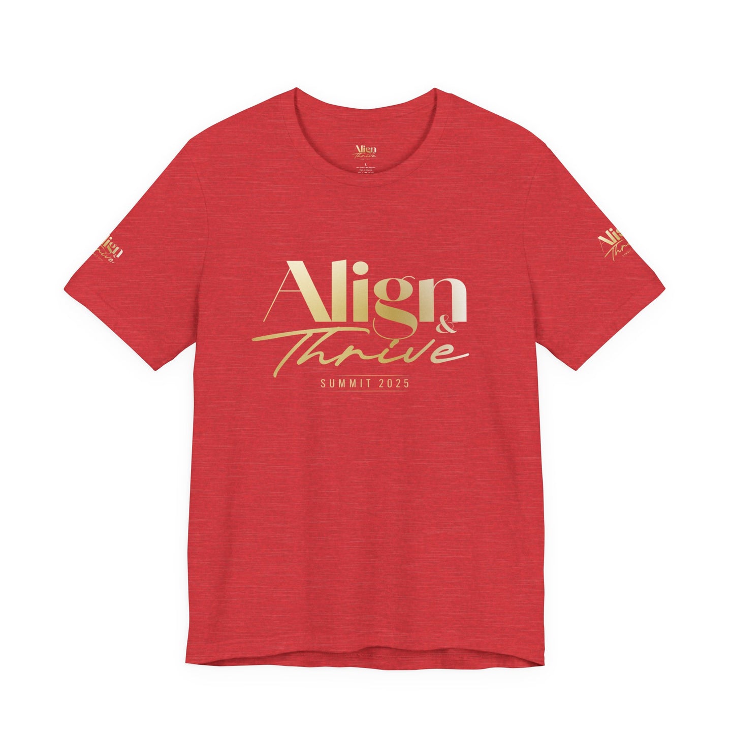 Unisex Motivational Tee - Align & Thrive | Inspirational Shirt for Fitness, Mental Health, Self-Care, Gift for Her, Casual Wear