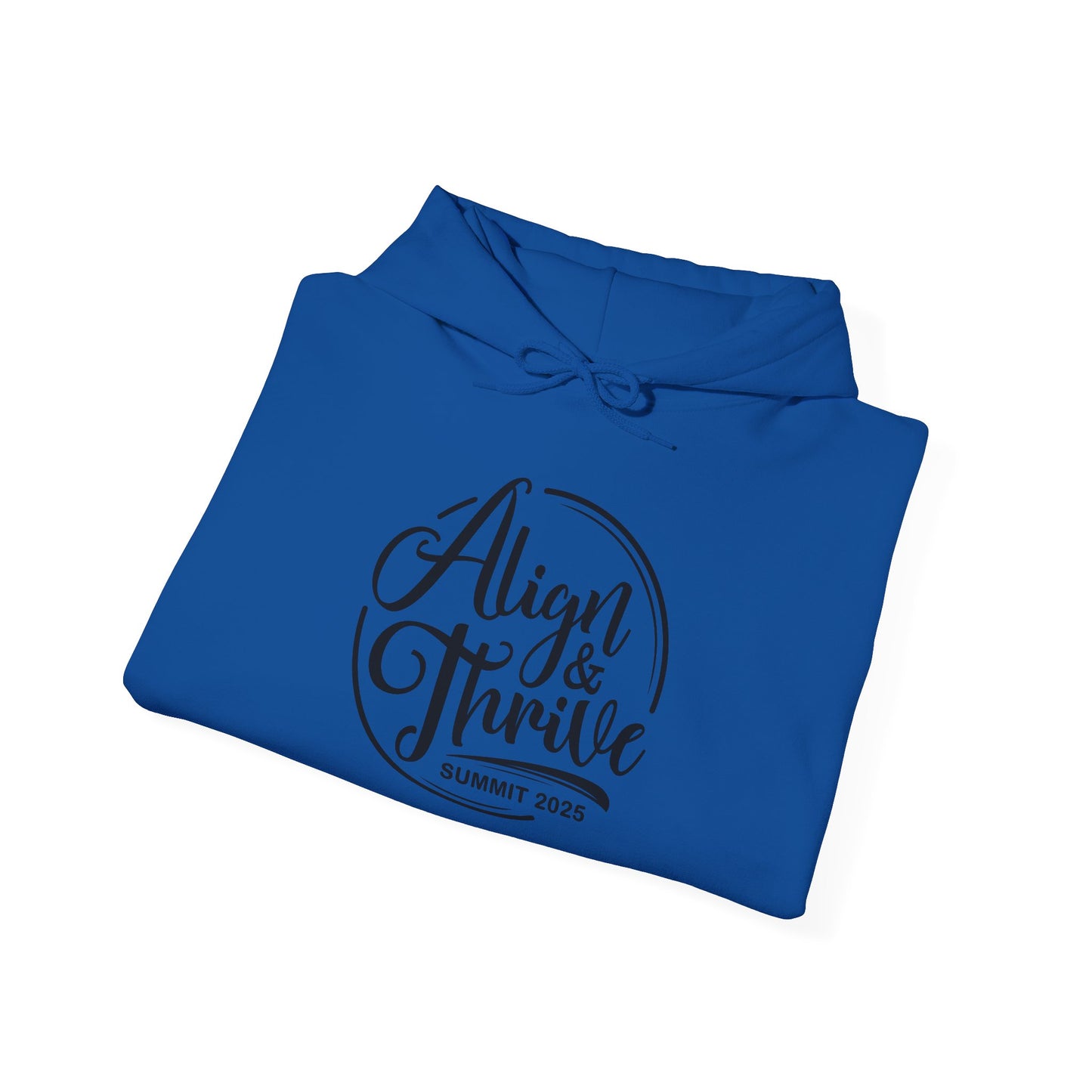 Align & Thrive Unisex Hooded Sweatshirt for Self-Care, Wellness Events, Motivational Gift, Cozy Lifestyle